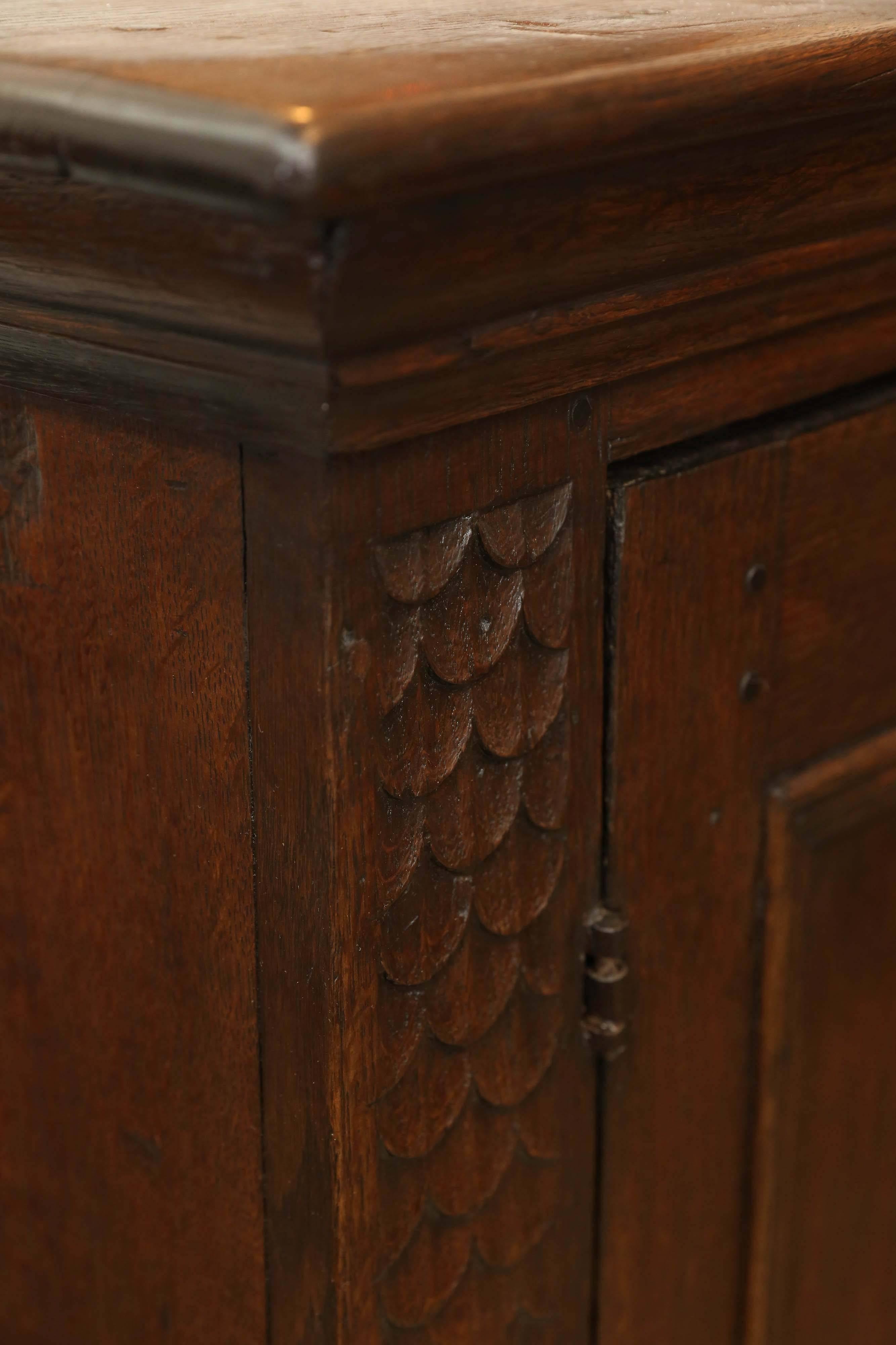 17th Century Oak Cabinet 1