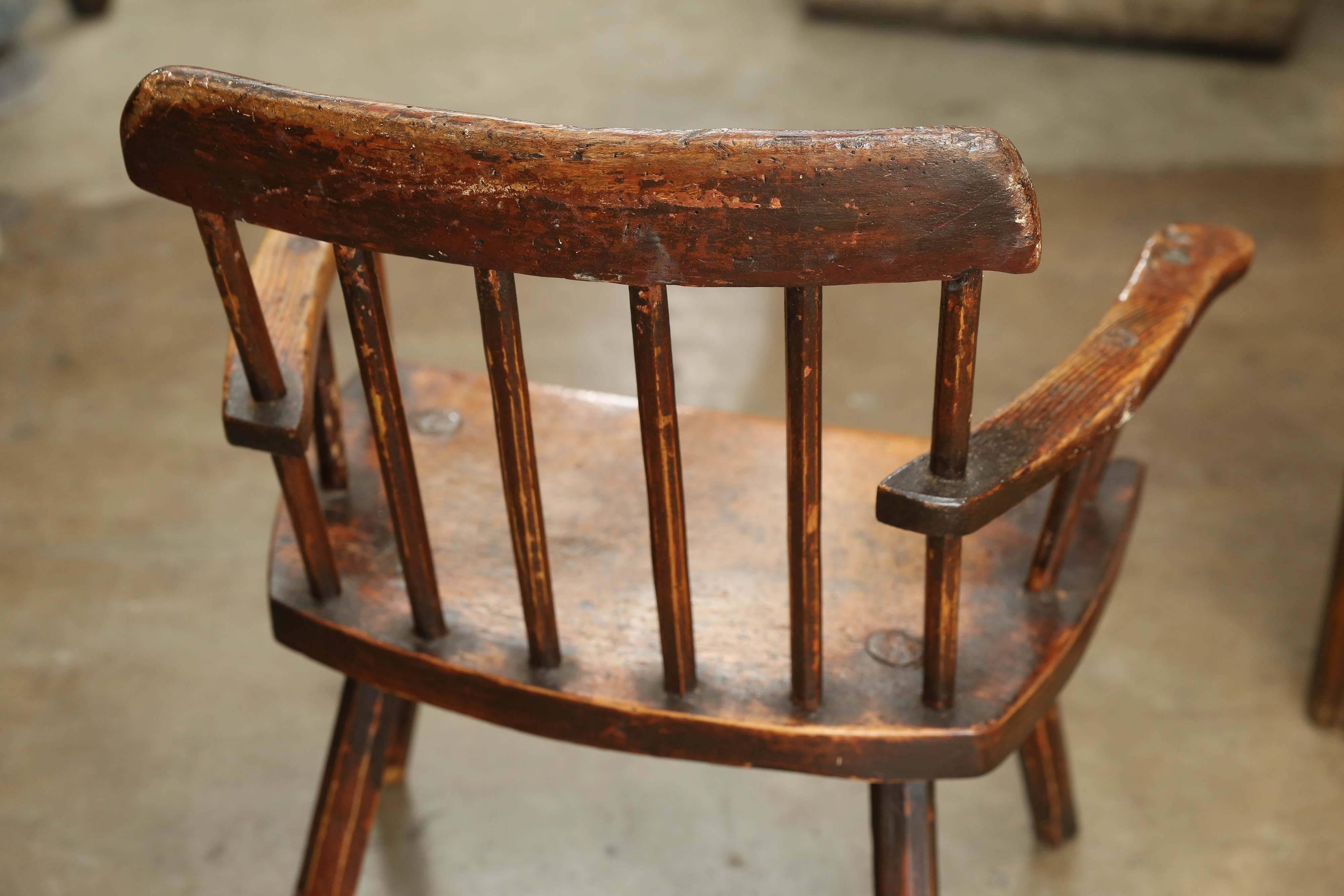 Welsh Stick Chair, Volkskunst des 18. Jahrhunderts (18. Jahrhundert und früher) im Angebot