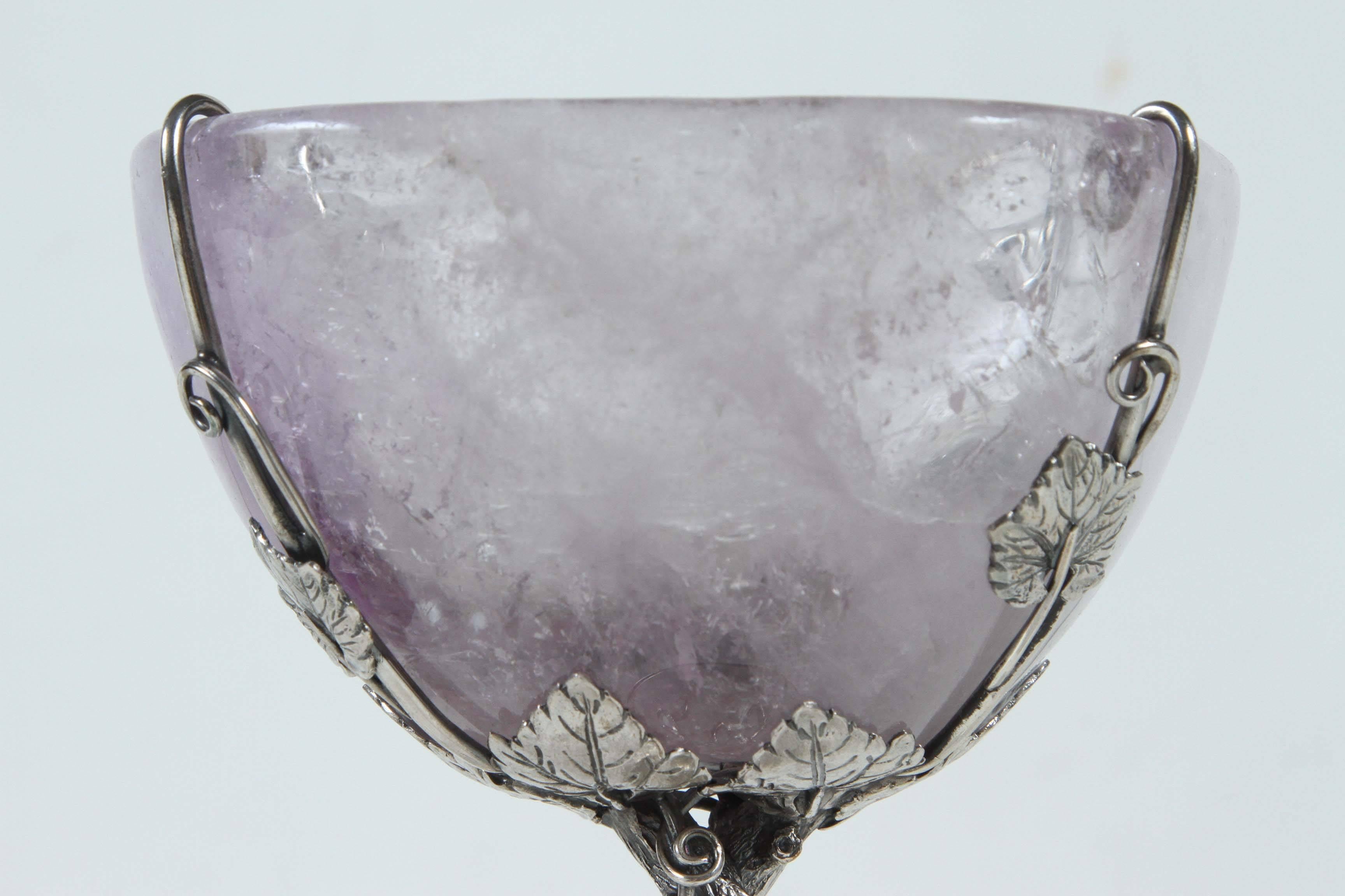 Italian, Amethyst and Sterling Silver Chalice 2