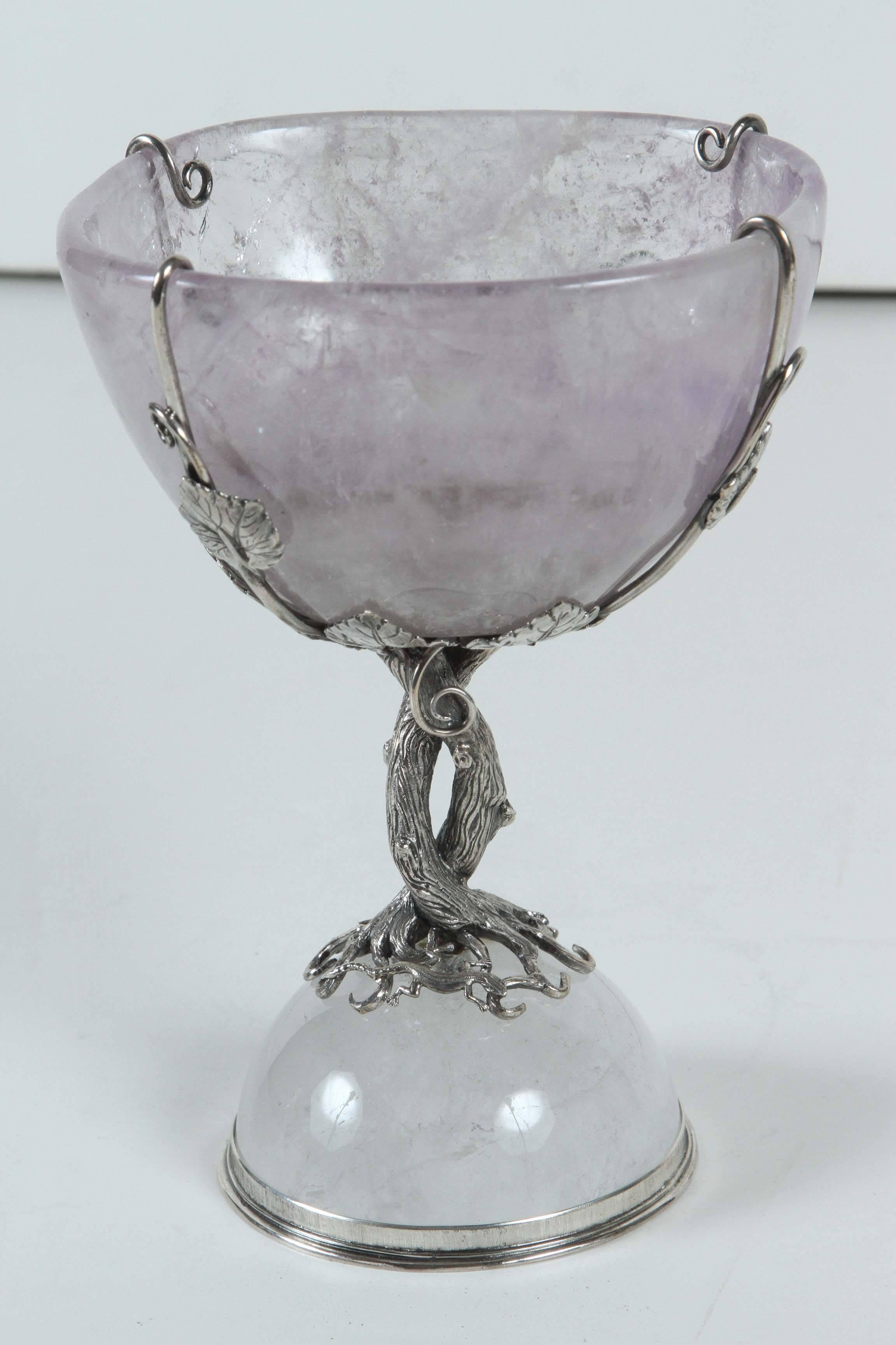 Italian, Amethyst and Sterling Silver Chalice 3