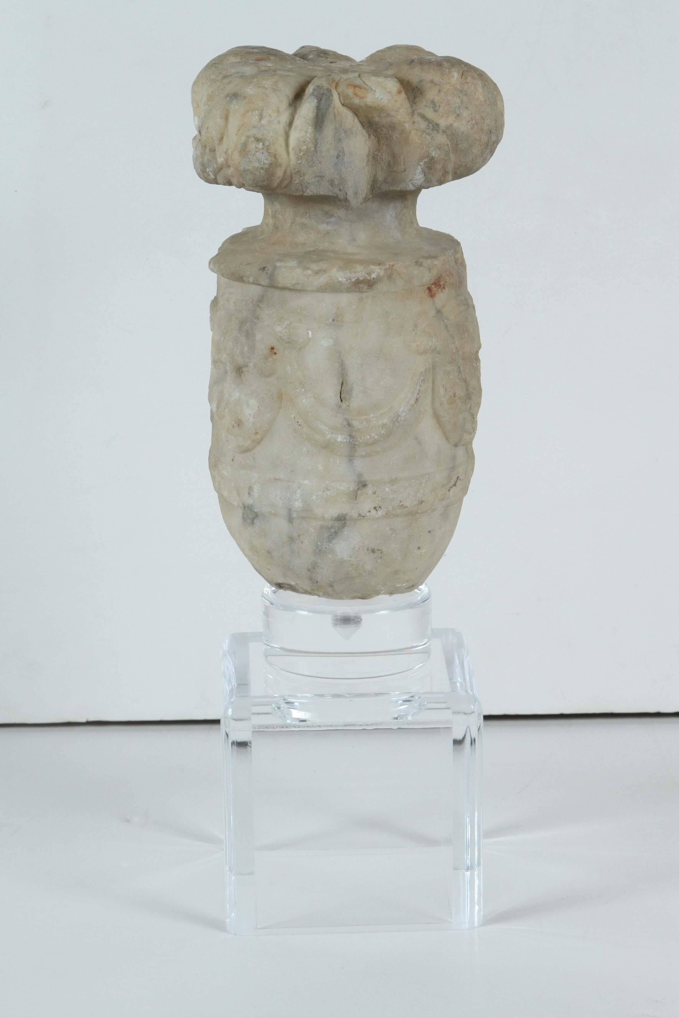 18th Century and Earlier 16th Century Marble Finial
