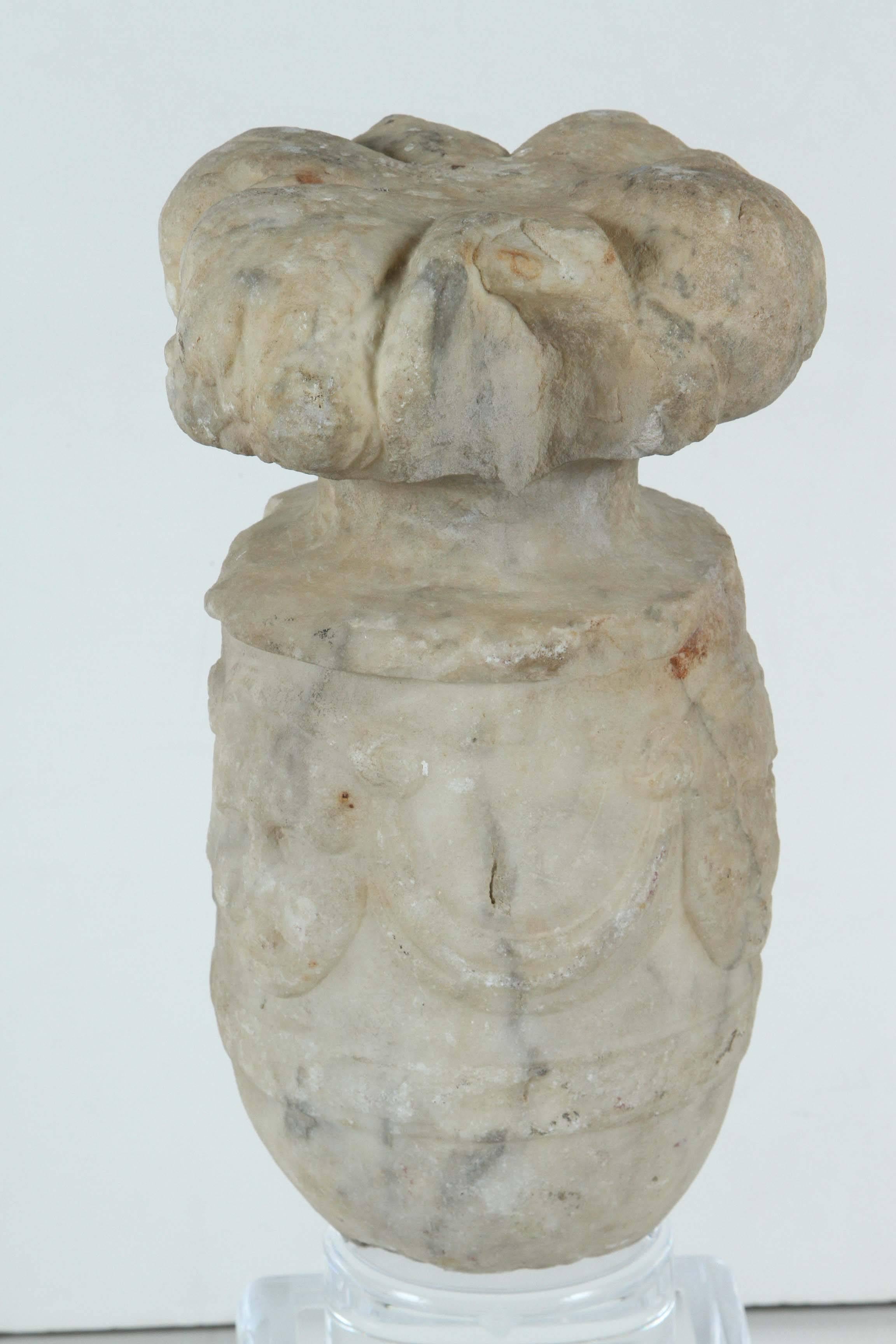 16th Century Marble Finial 1