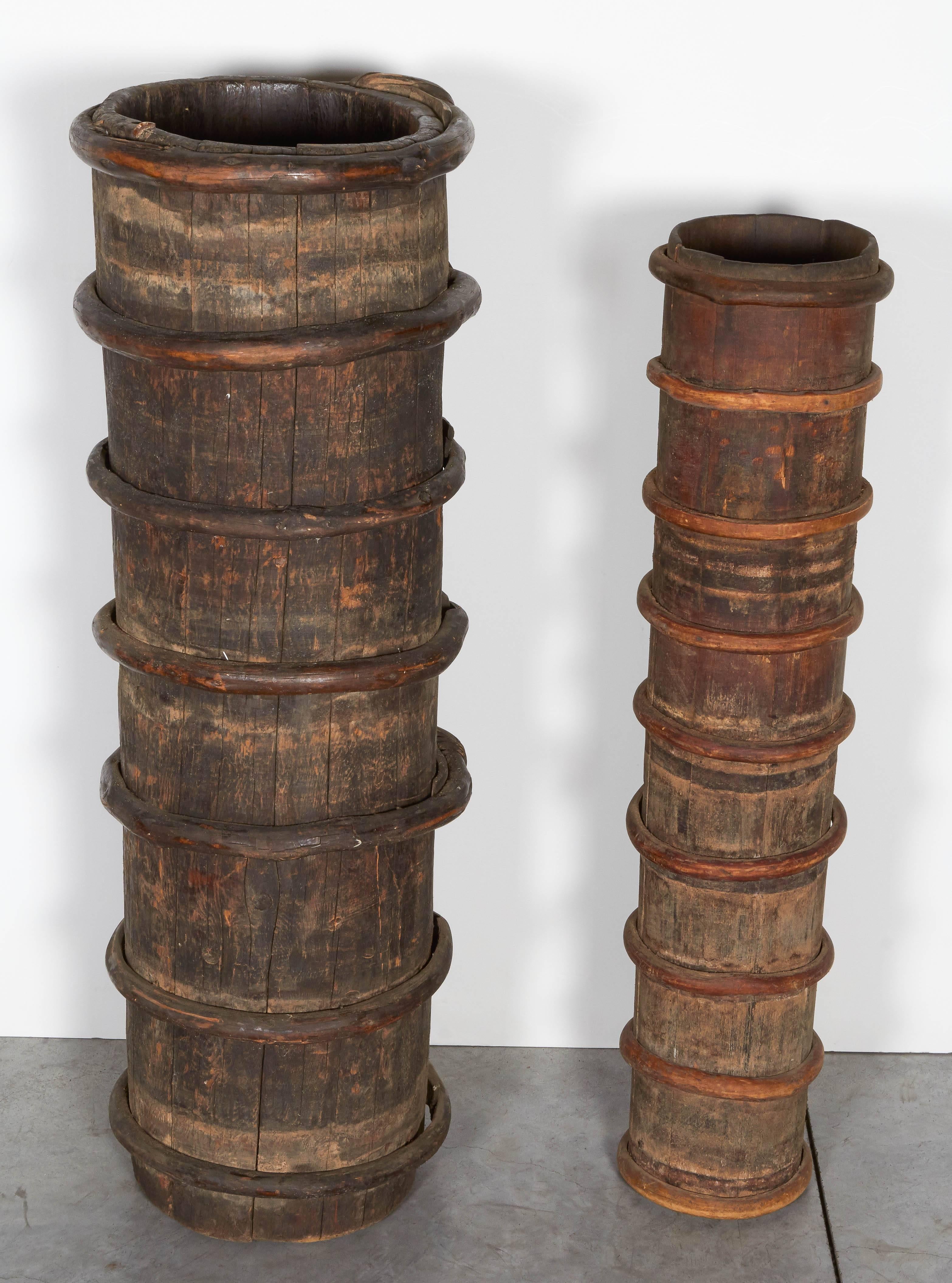 Set of Tibetan Yak Butter Churns 1