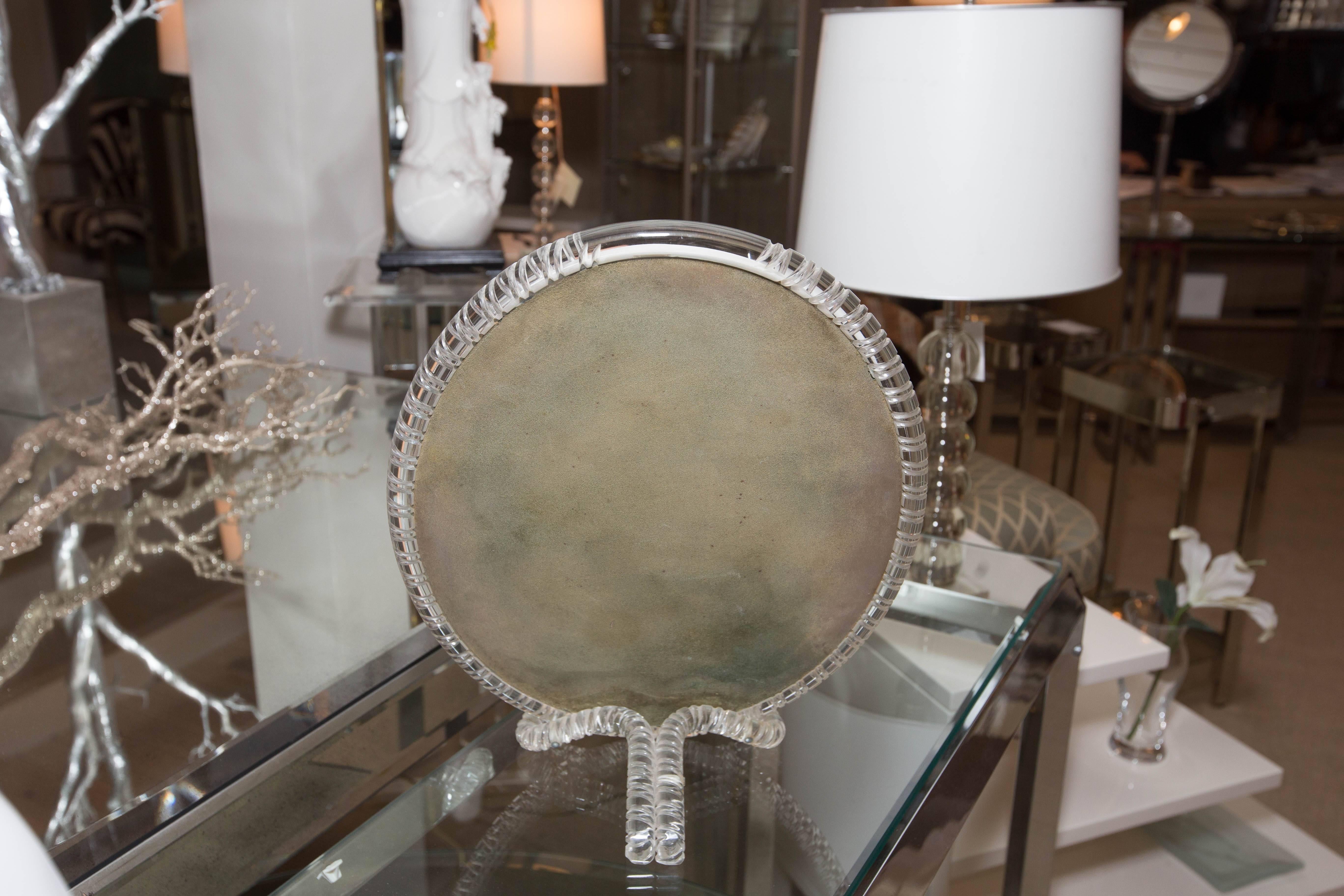 Exquisite Lucite Table Mirror 1