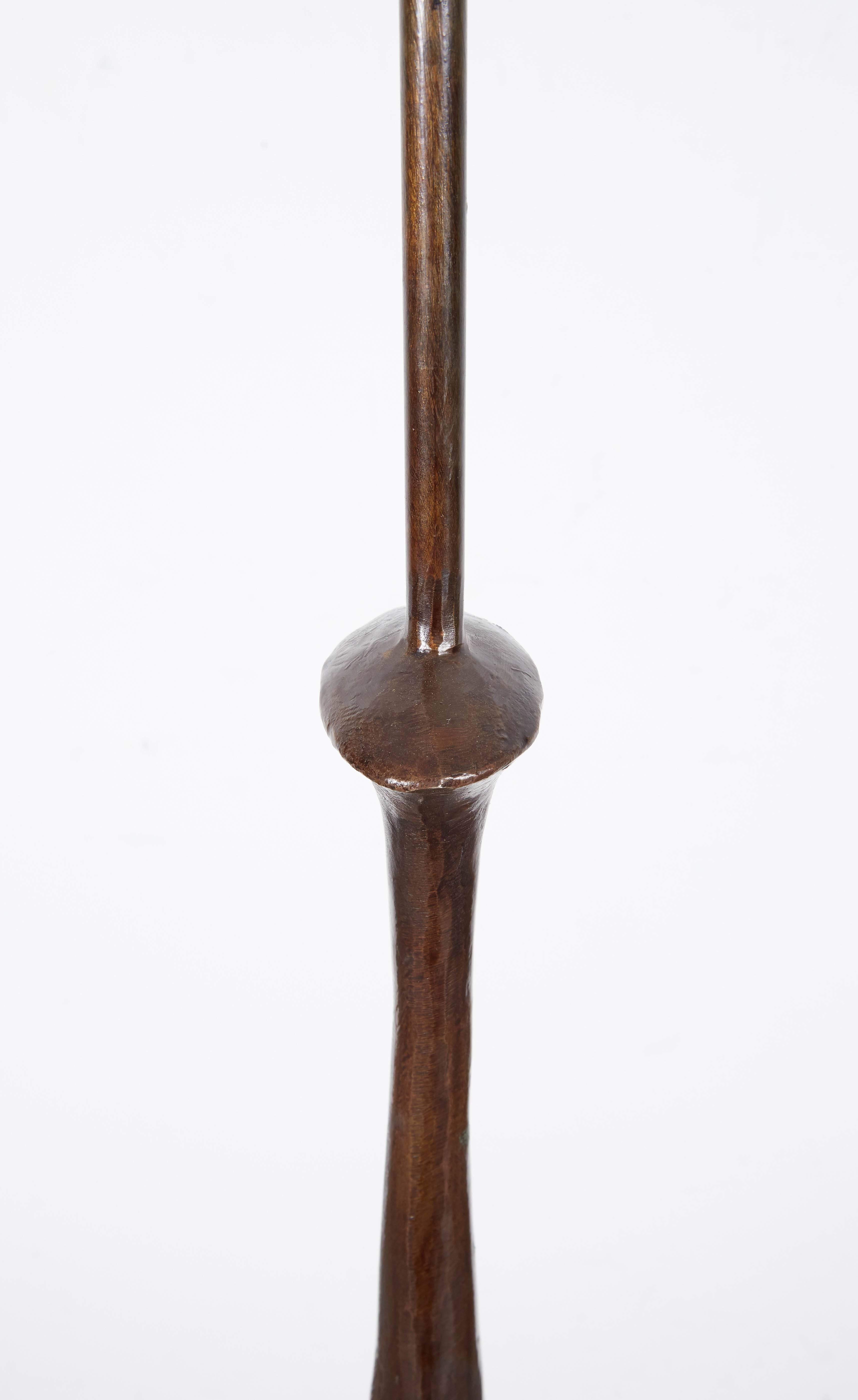 French Sculptural Bronze Floor Lamp 1