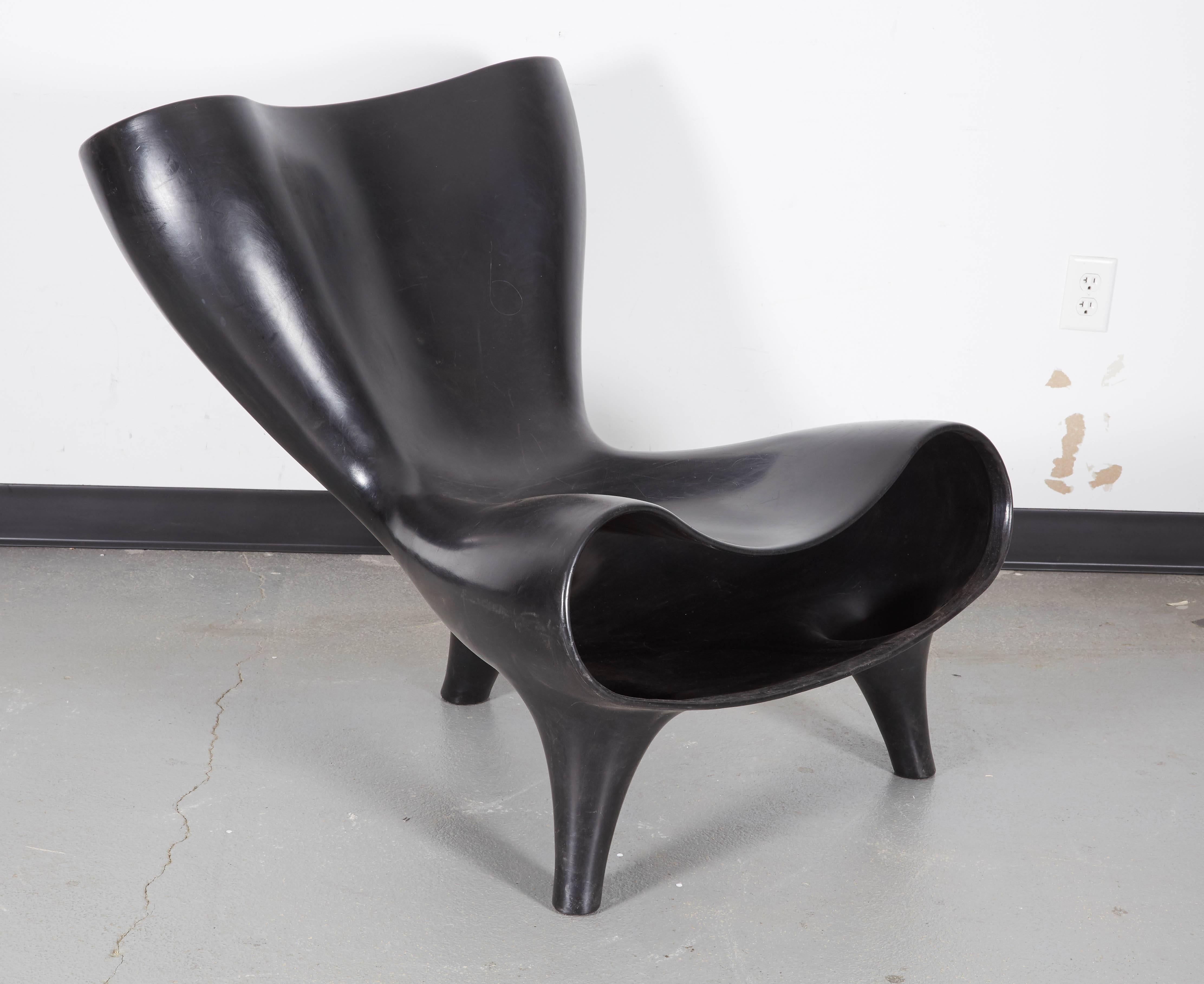 Post-Modern Pair of Marc Newson Plastic Orgone Chairs