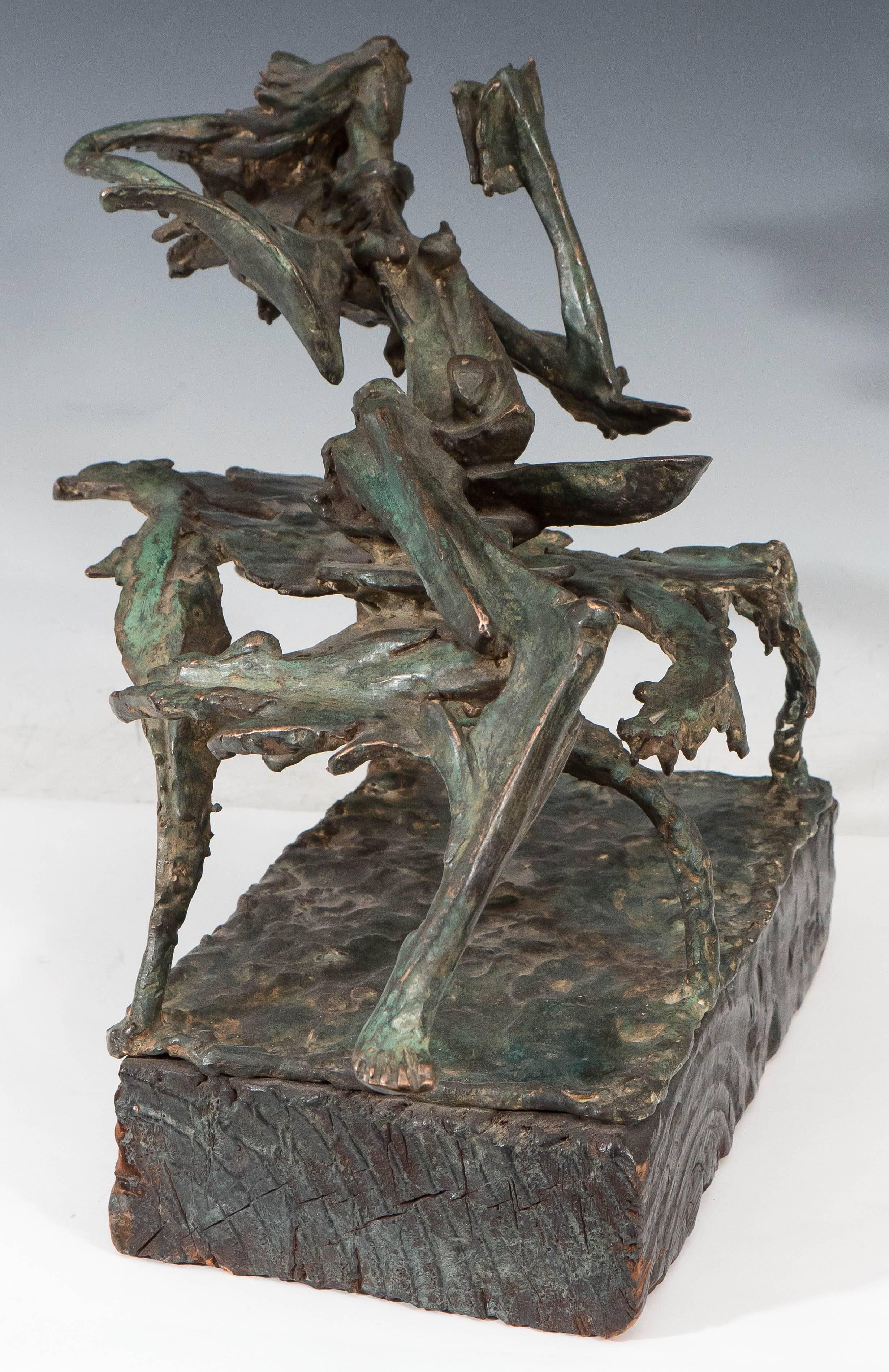 Bronze Sculpture Titled 'Reading' by George Koras In Good Condition In New York, NY