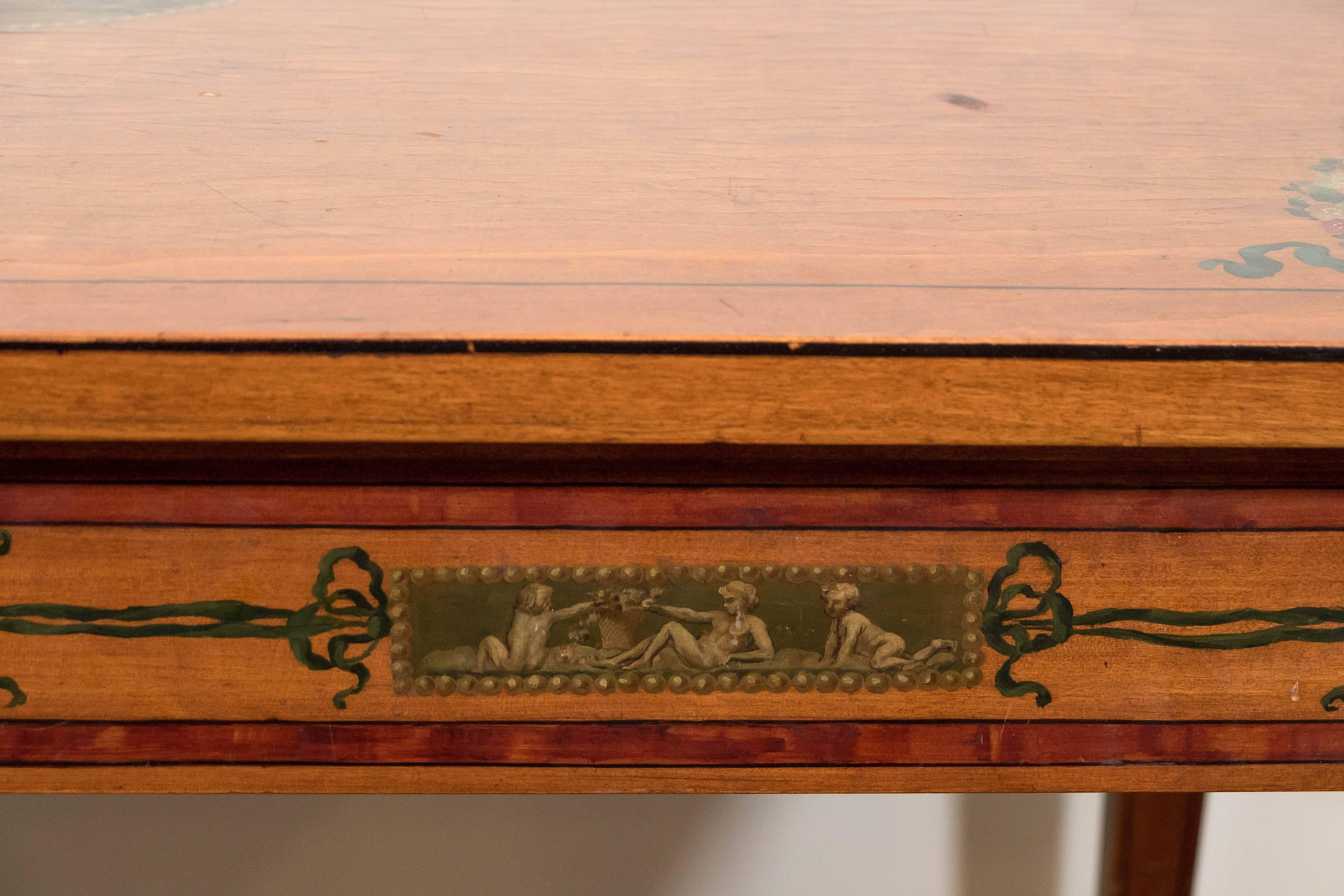 English 19th Century Georgian Style Table and Desk In Good Condition In Astoria, NY