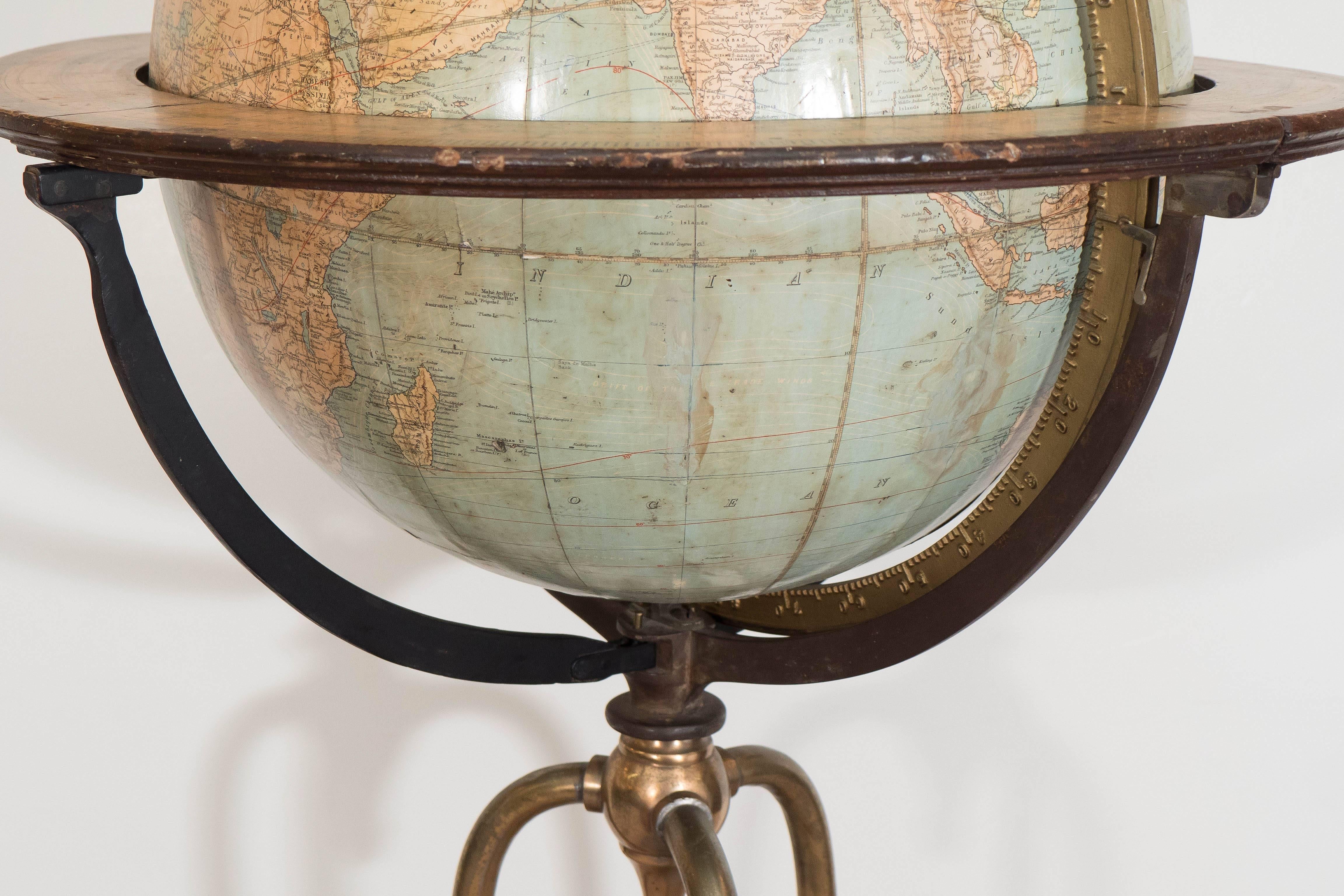 Donohue & Henneberry Terrestrial Globe on Stand 2