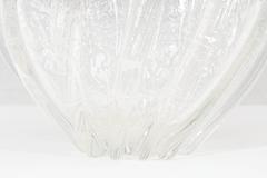 Seguso 'Pillow' Vase with Silver Leaf for Venini