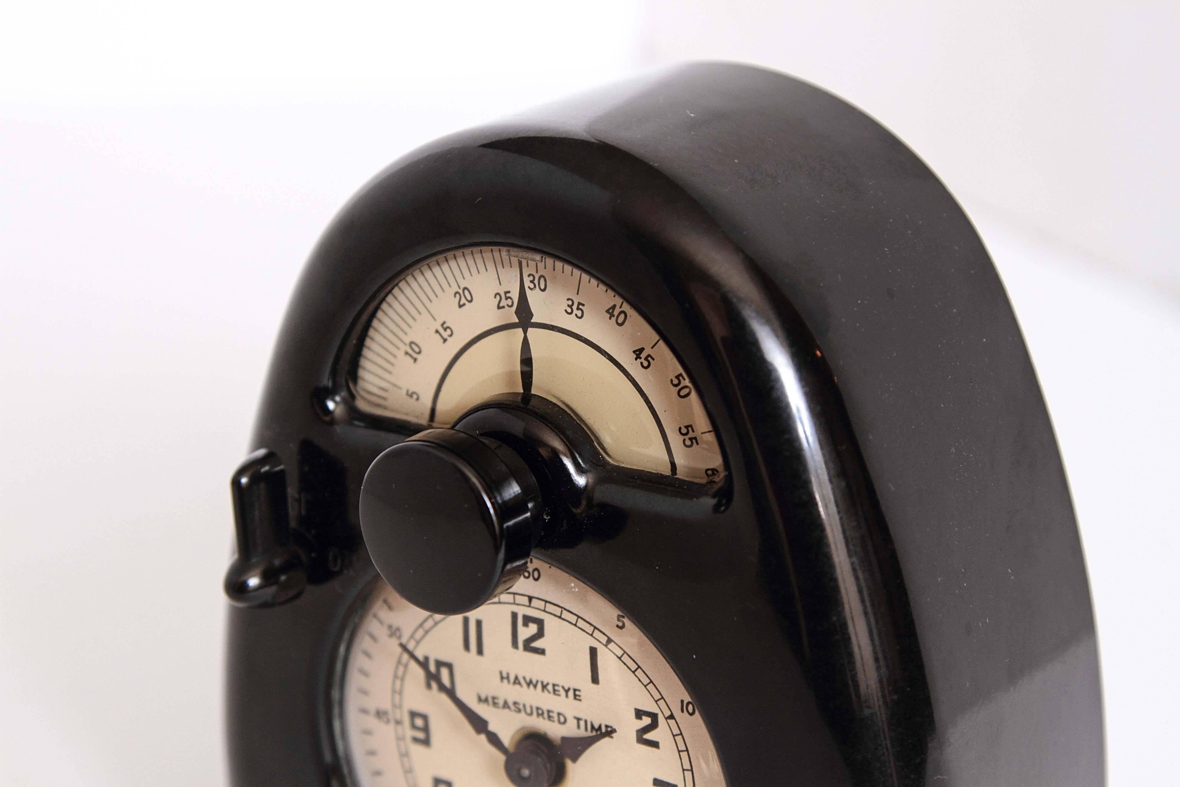  Isamu Noguchi Art Deco Bakelite Hawkeye Measured Time Clock / Timer 2