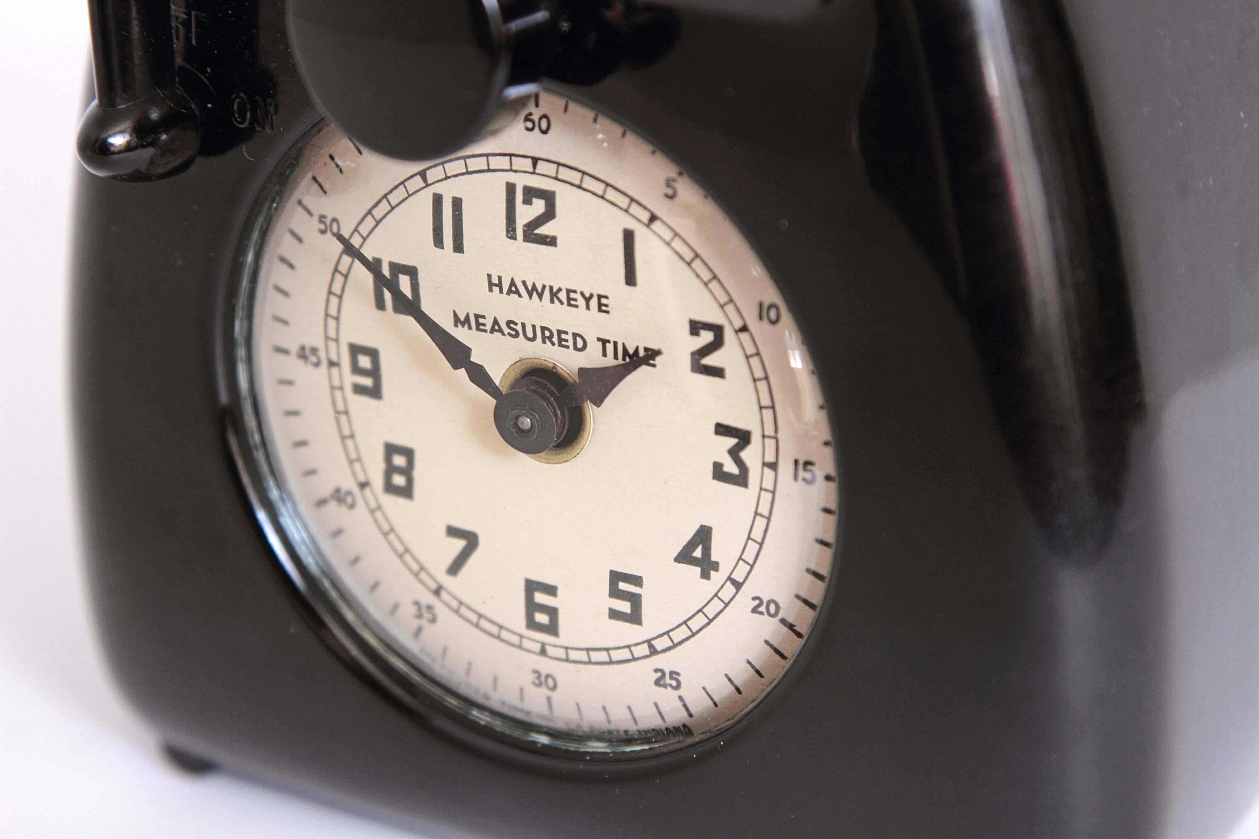  Isamu Noguchi Art Deco Bakelite Hawkeye Measured Time Clock / Timer 3