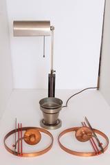 Machine Age Art Deco Mixed Metal Lighting Designs by Walter Von Nessen