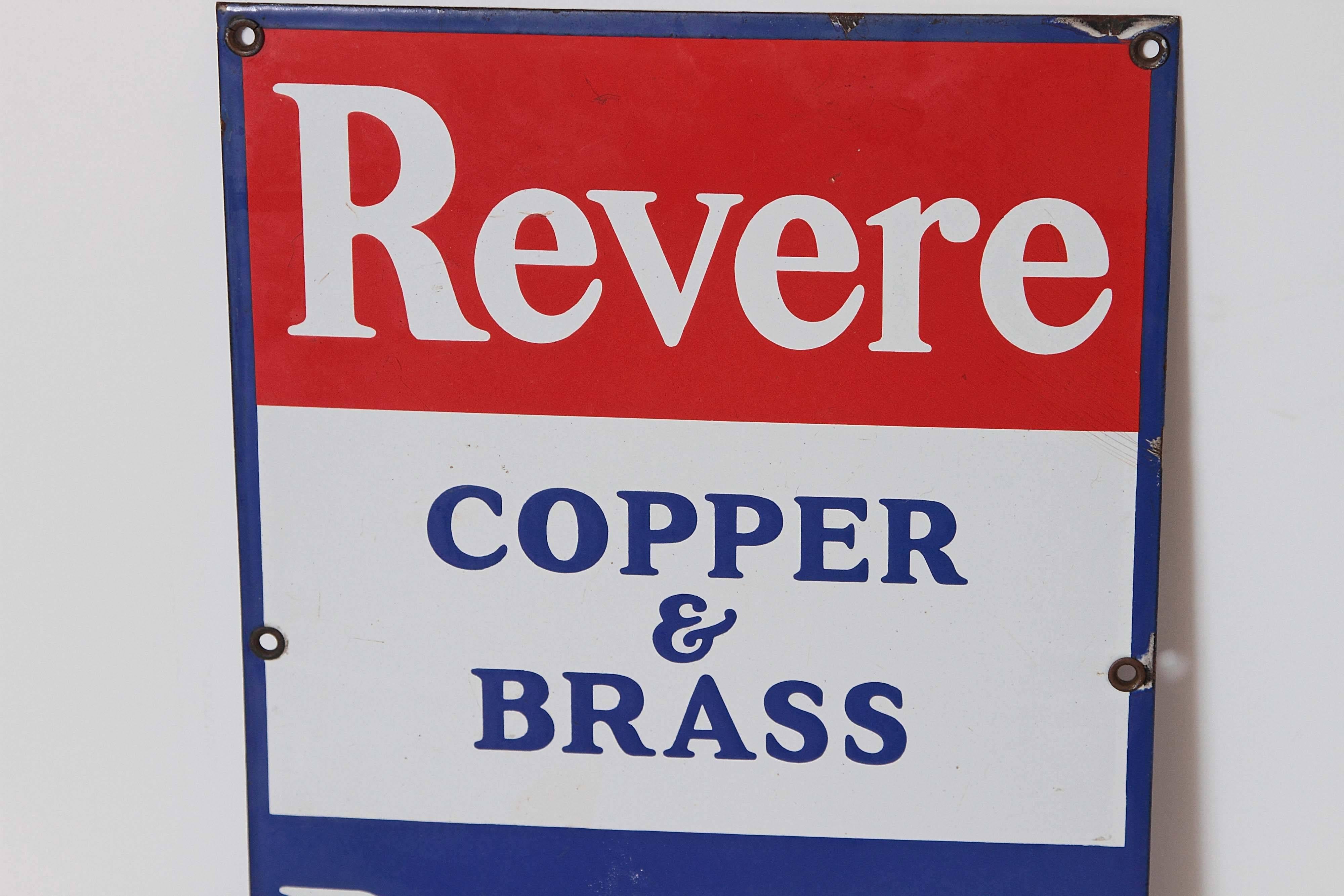 American Vintage Original 1930s Chase and Revere Art Deco Metal Advertising Signs For Sale