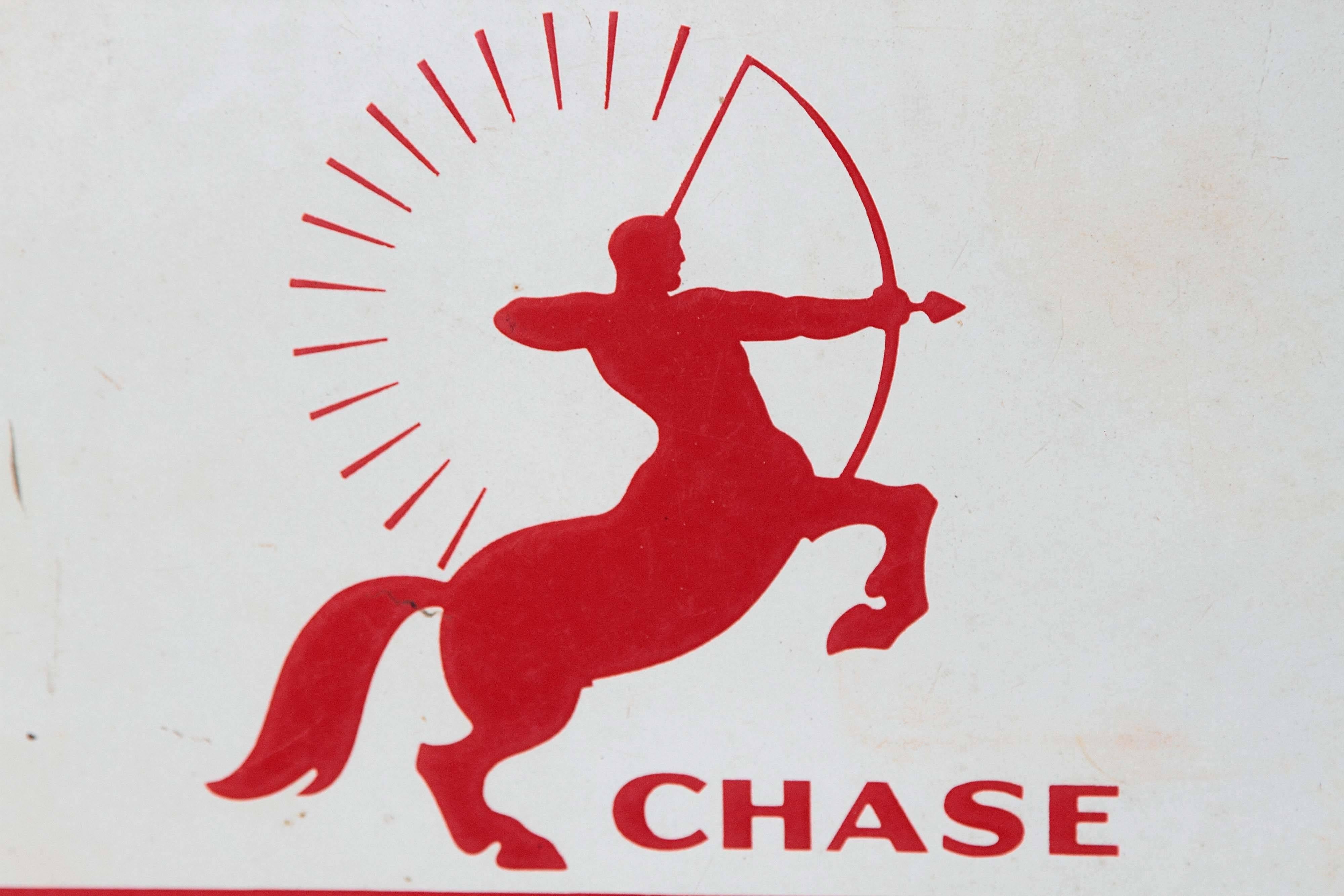 Mid-20th Century Vintage Original 1930s Chase and Revere Art Deco Metal Advertising Signs For Sale