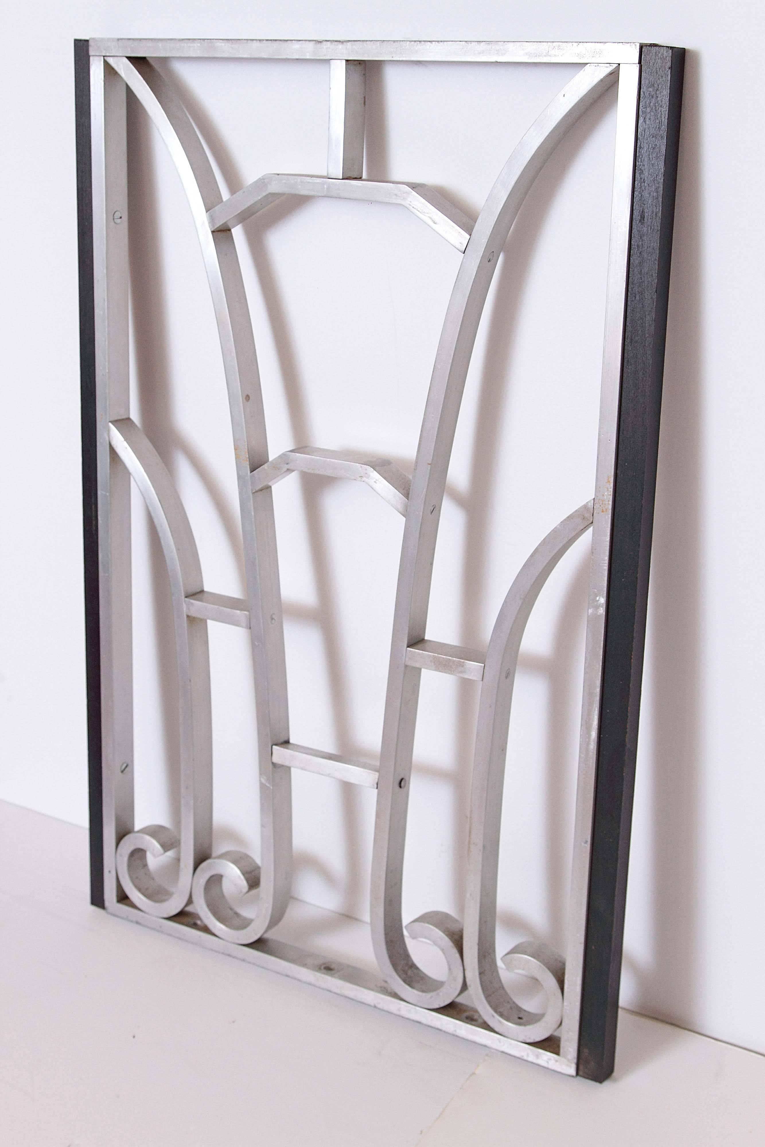 Art Deco Machine Age Decorative Aluminum Architectural Panels 1