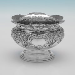 Ciotola vittoriana in argento sterling realizzata a Chester nel 1900