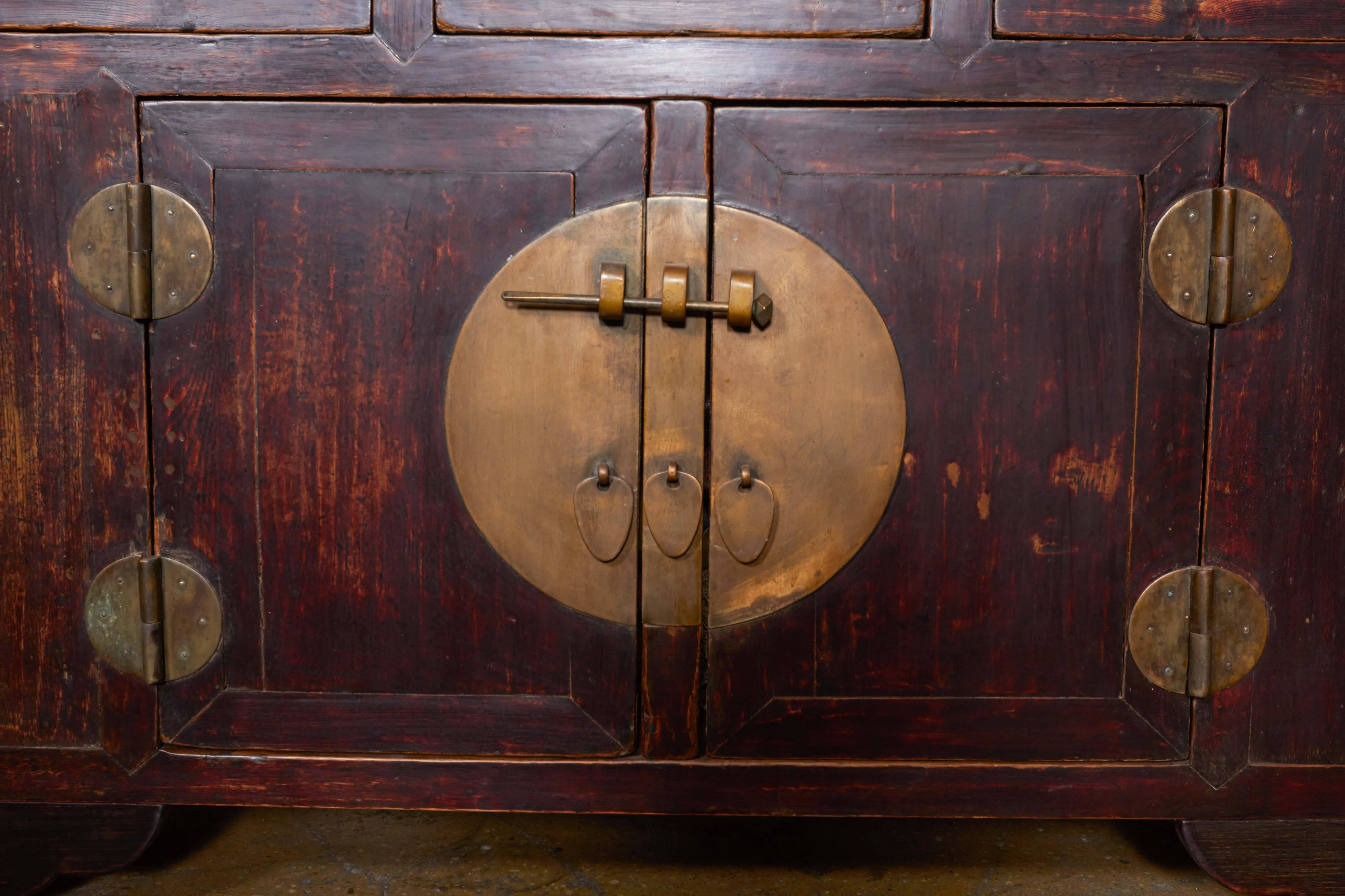Chinese Three-Drawer Coffer Table