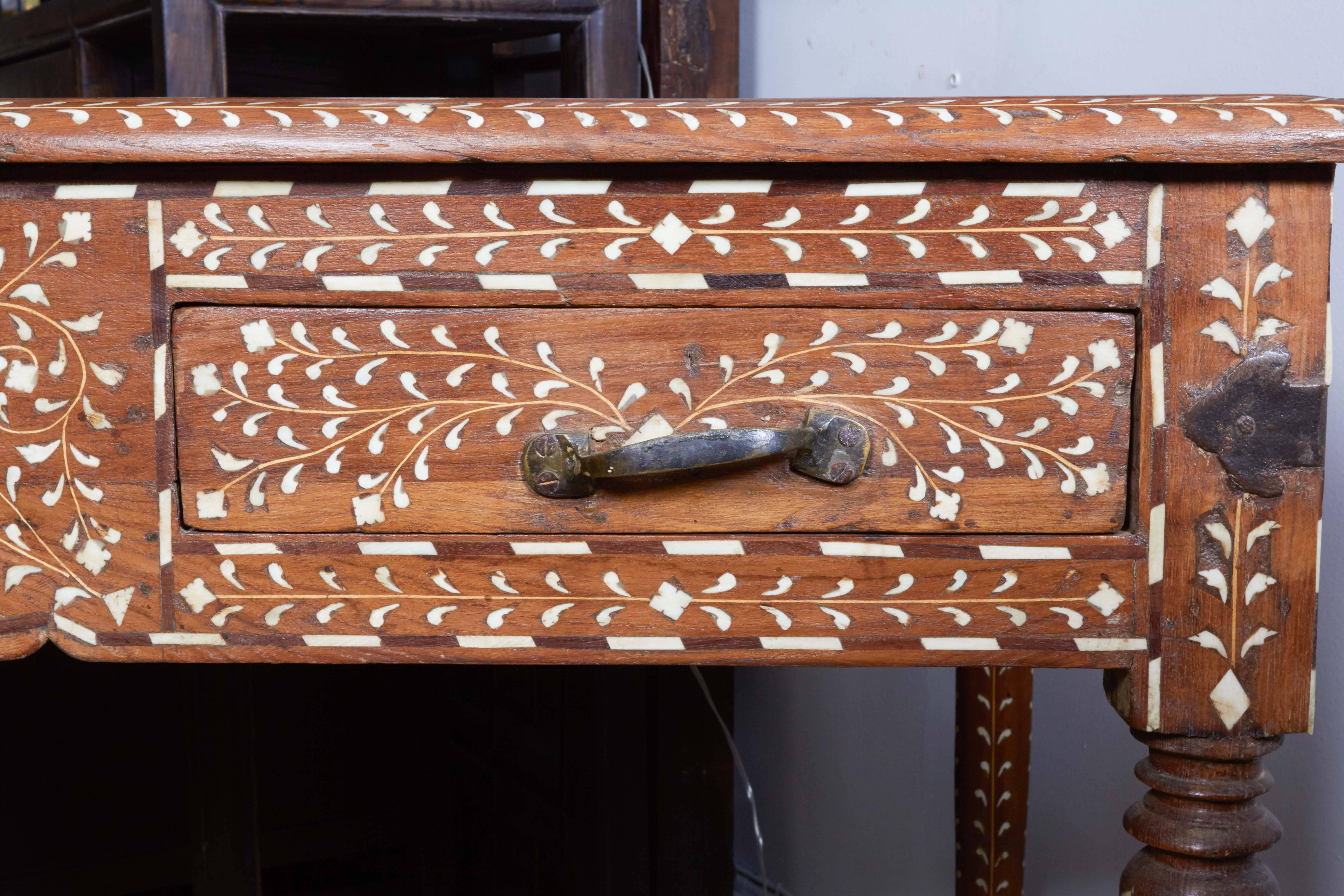 Indian Inlaid Desk