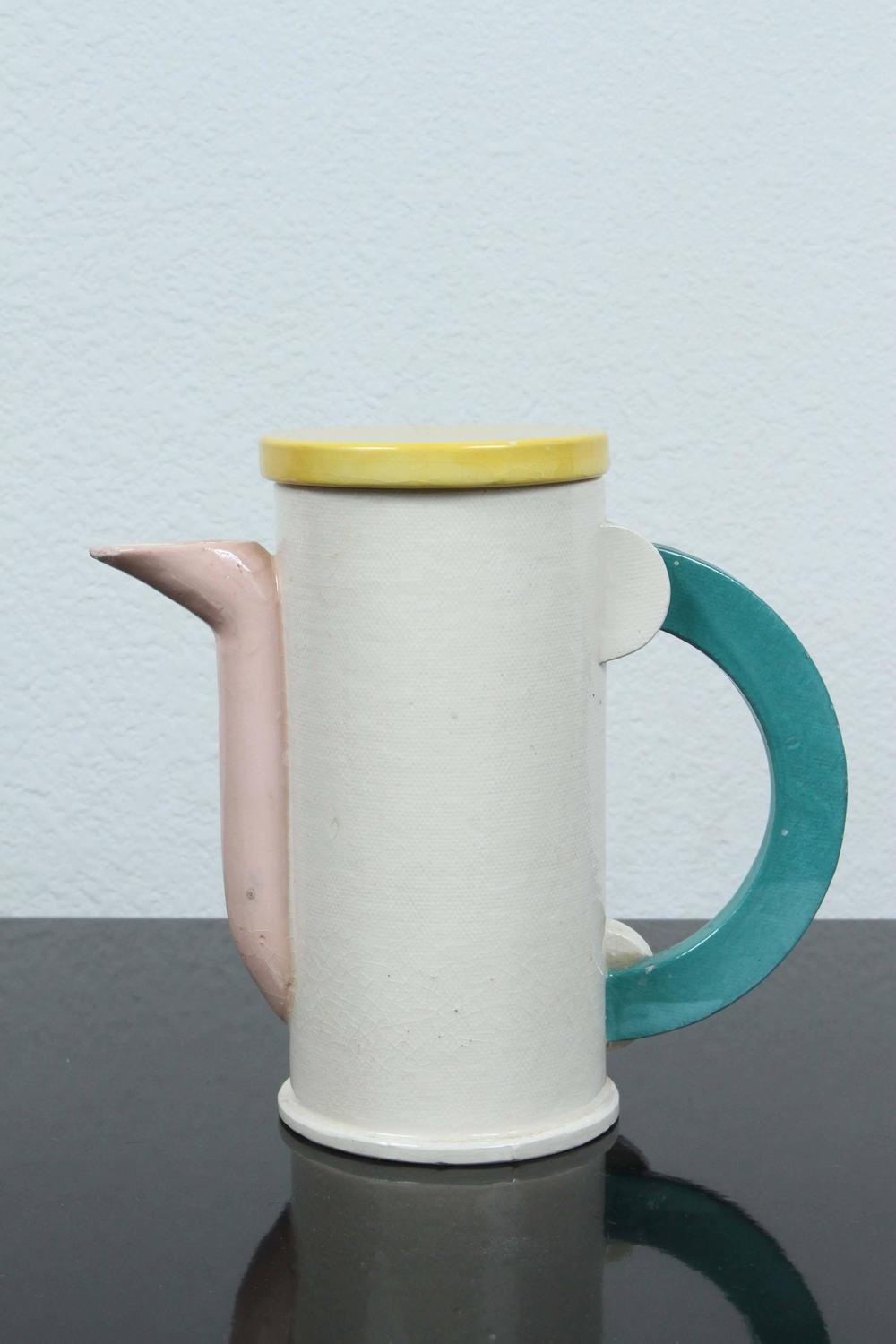 Early Post Modern Decorative Teapot by Peter Shire at 1stdibs