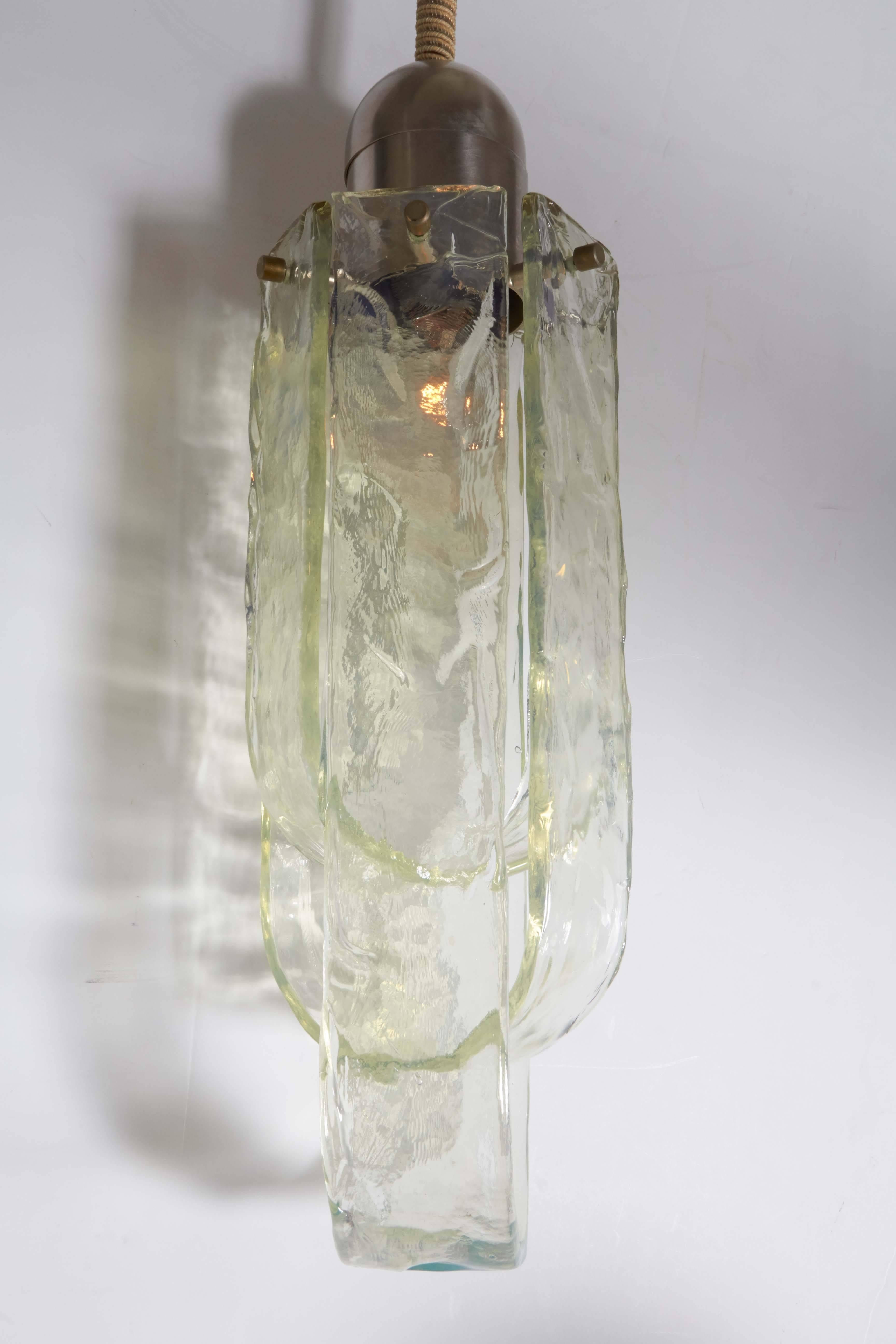 Mazzega 1970s Glass Pendant Light 1