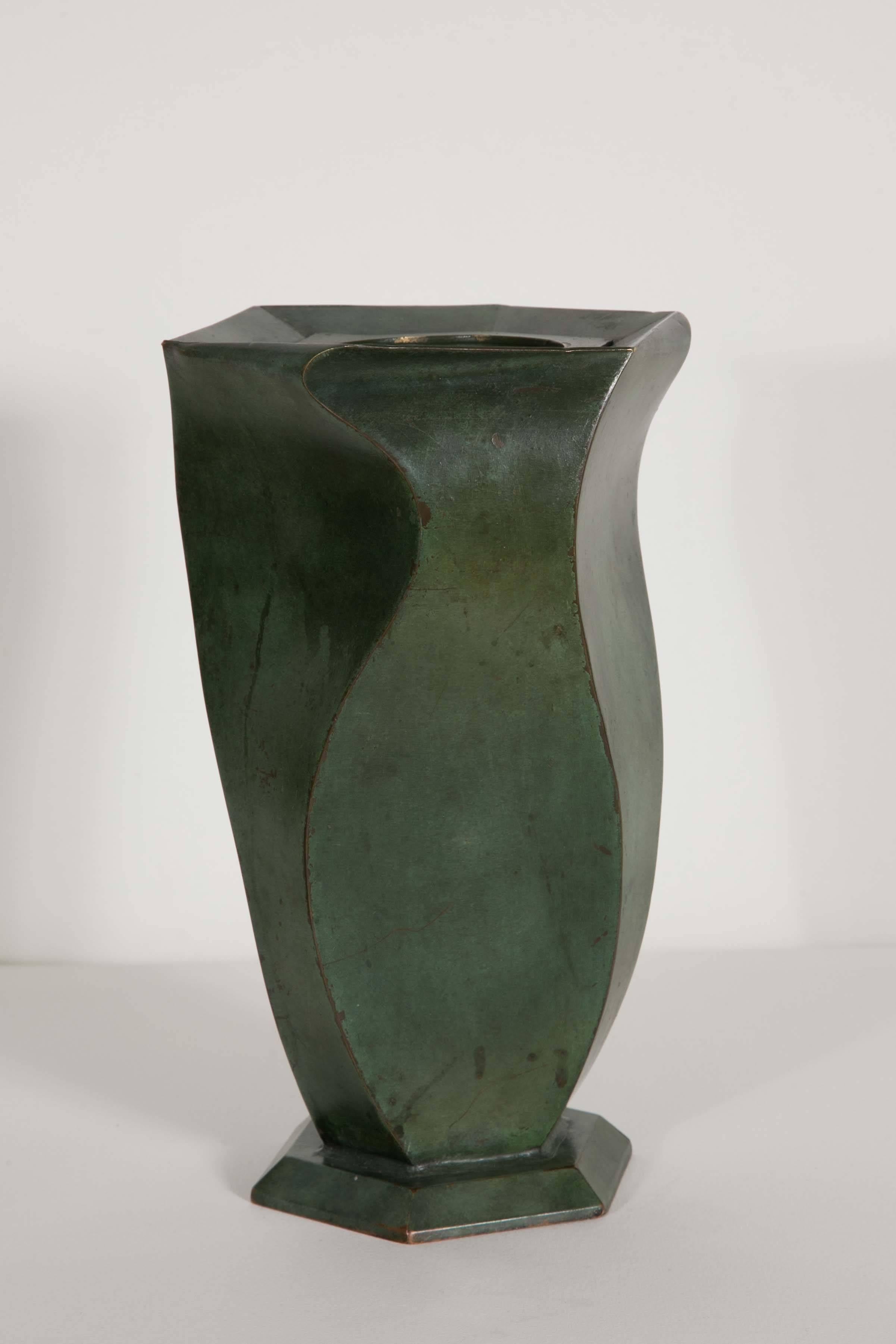 Bronze Vase by Jean Dunand, 1920s In Good Condition In Paris, FR