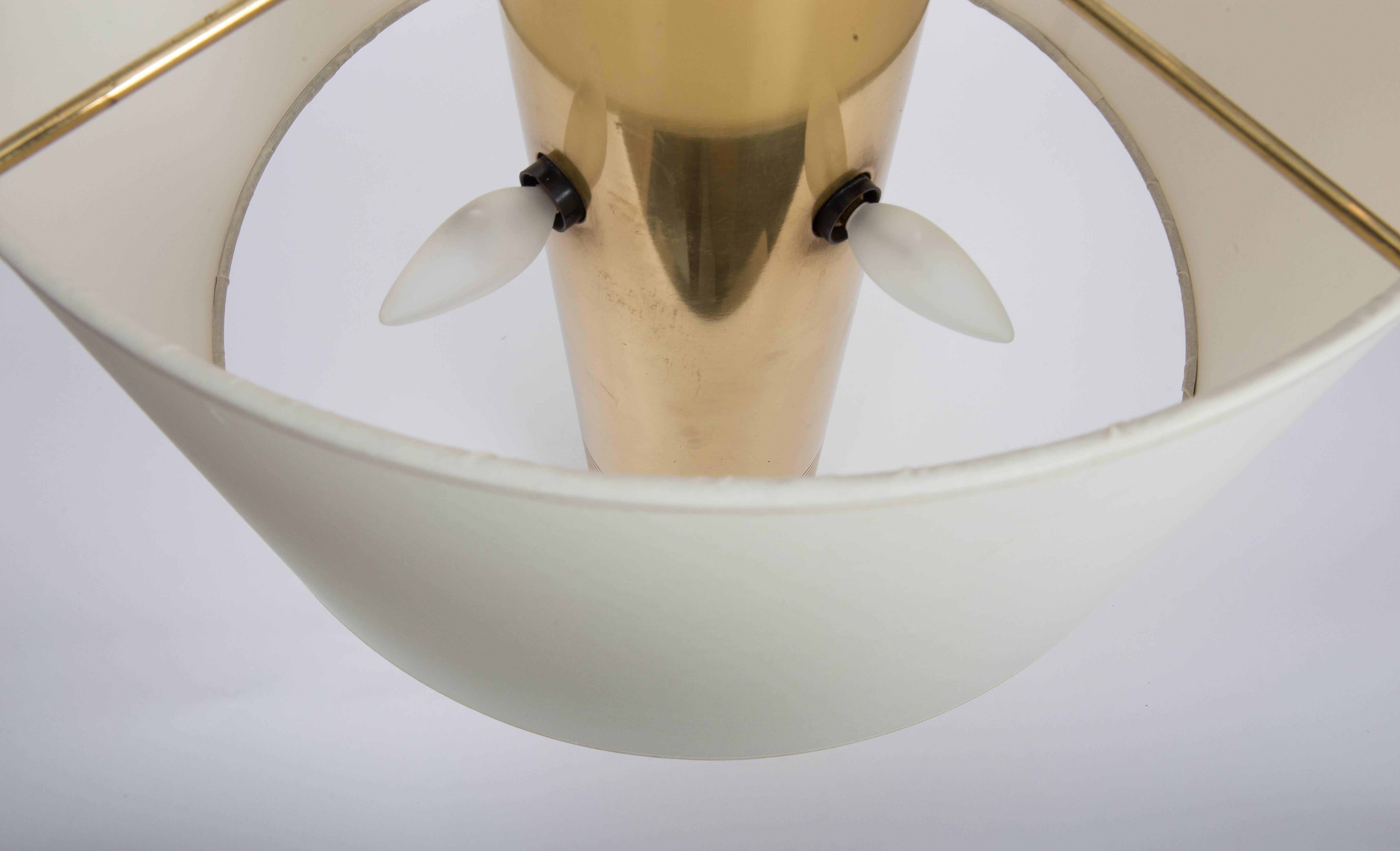 Modern Italian Brass Cylinder Table Lamp, circa 20th Century 2