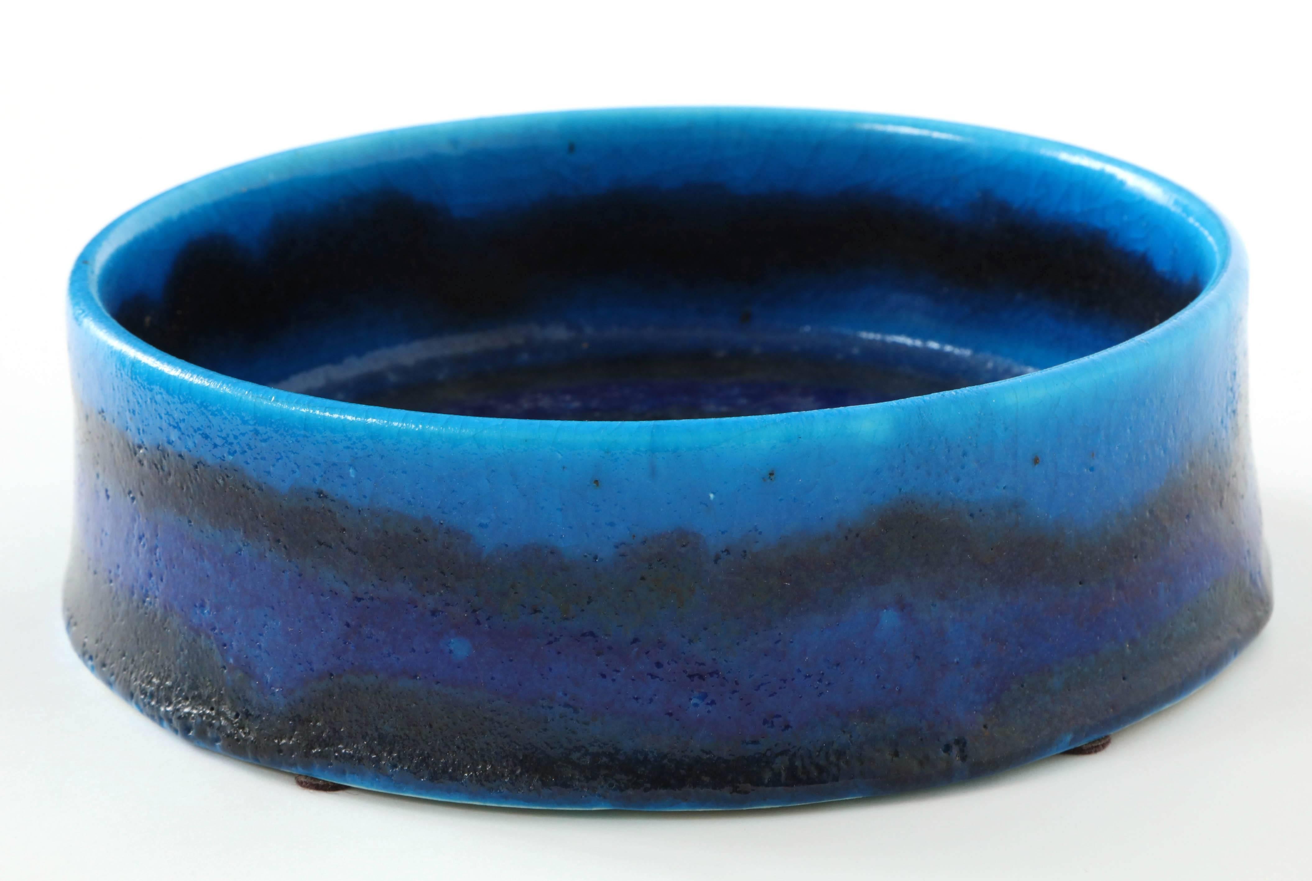 Italian Ceramic Bowl by Bruno Gambone For Sale