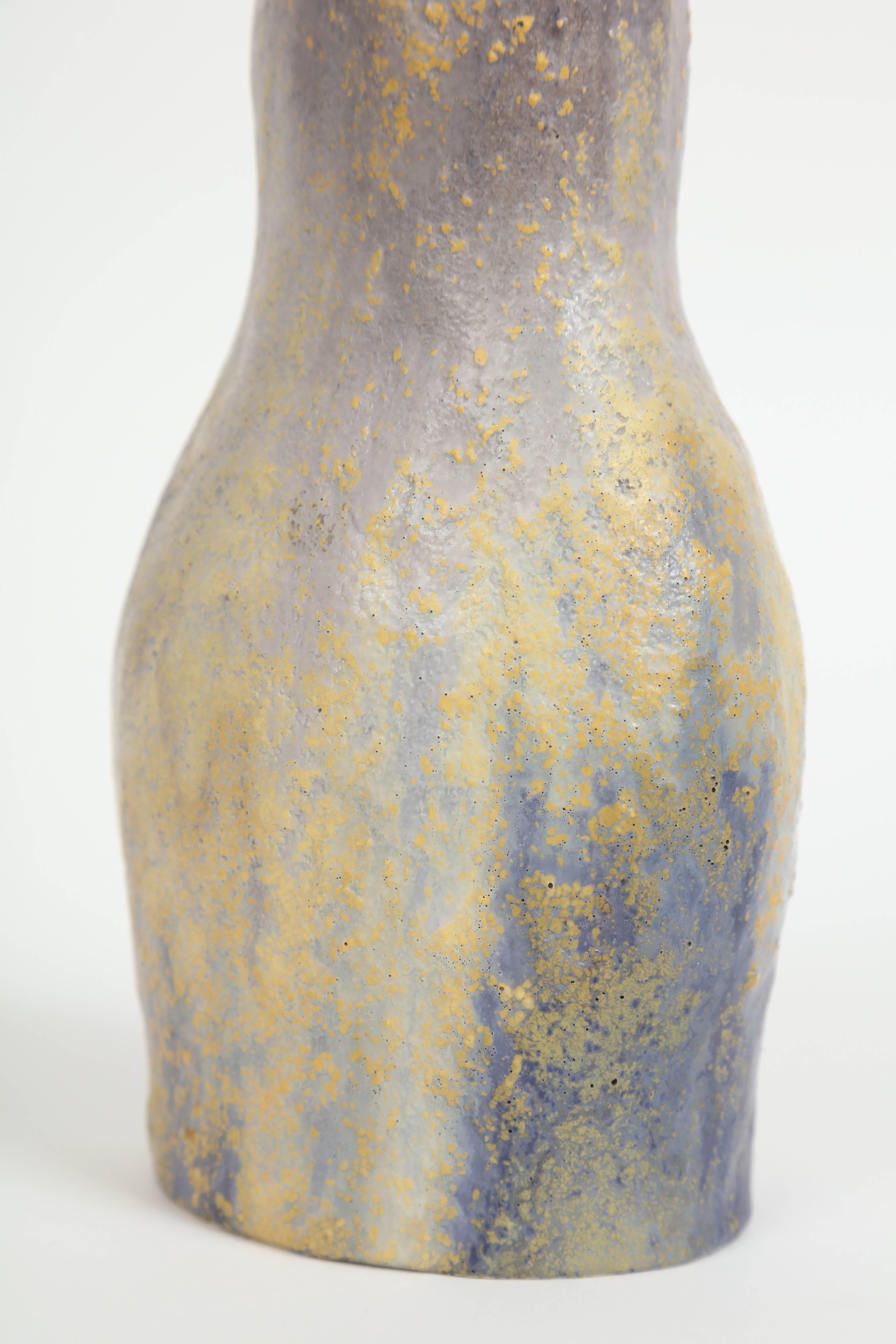 Marcello Fantoni Ceramic Bottle Vase, Glazed Stoneware, circa 1970s For Sale 2