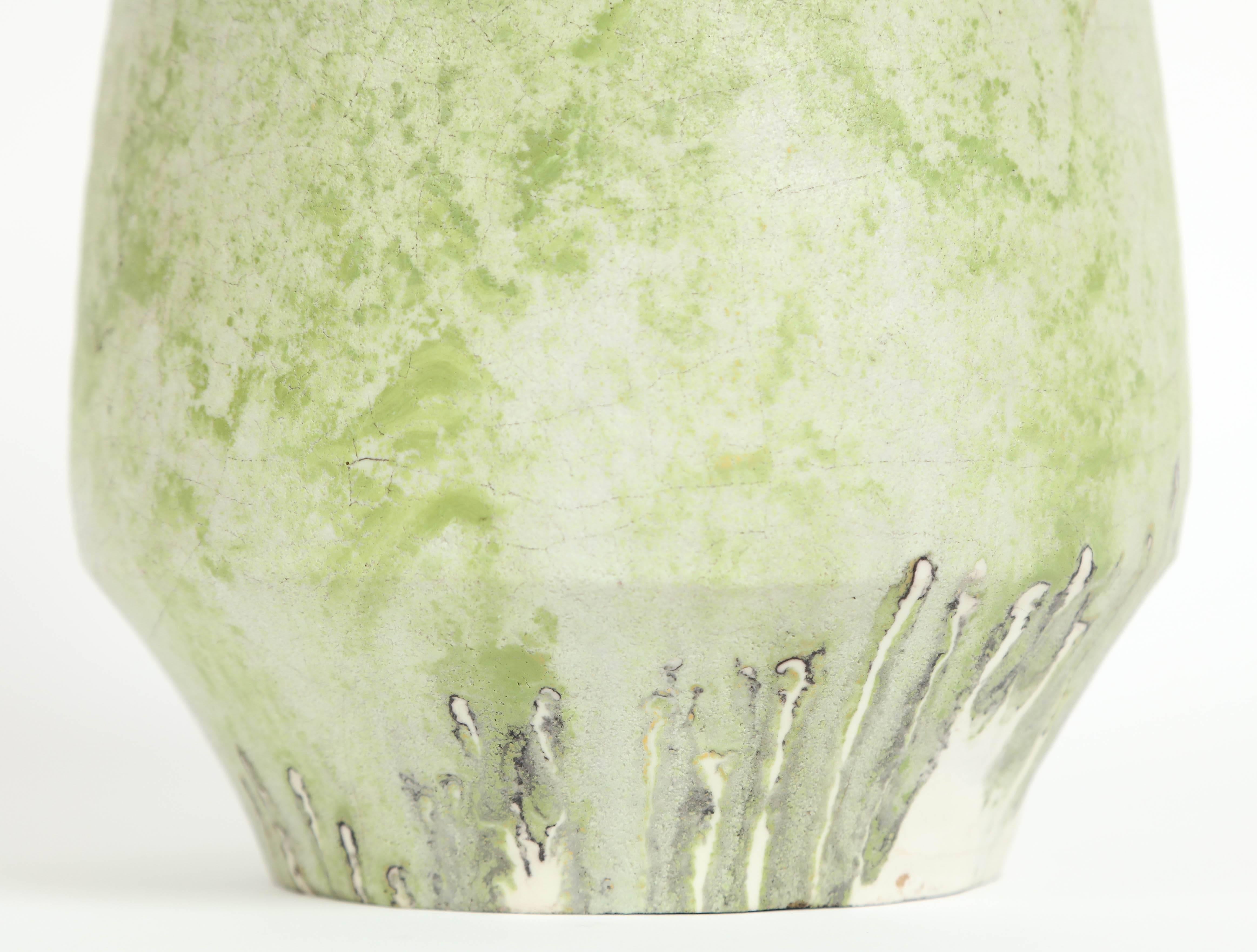 Marcello Fantoni Keramikvase, glasiertes Steinzeug, ca. 1970er Jahre (Moderne der Mitte des Jahrhunderts) im Angebot