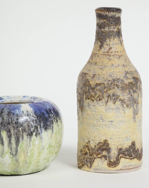 Marcello Fantoni Small Ceramic Vases, circa 1960s - 1970s In Good Condition For Sale In New York, NY
