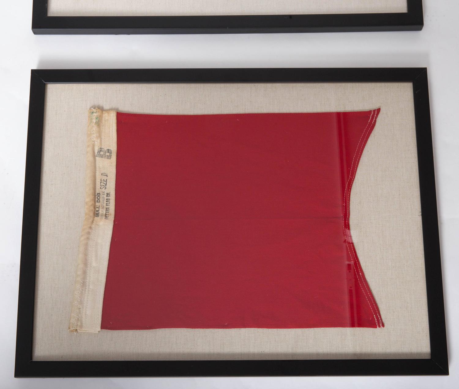 Vintage Framed Signal Flags For Sale at 1stdibs