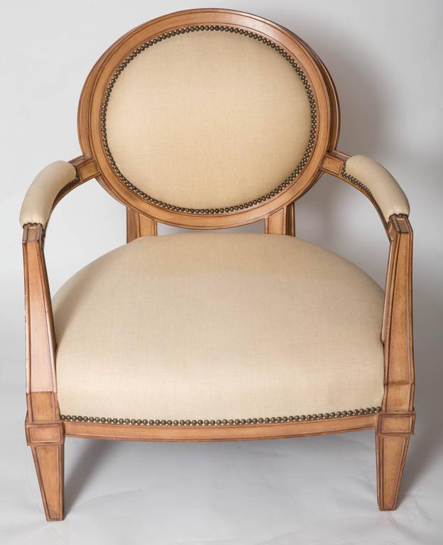 Pair Of Brunschwig And Fils Upholstered Chairs At 1stdibs French Provincial Pair Of Brunschwig And Fils Upholstered Chairs For