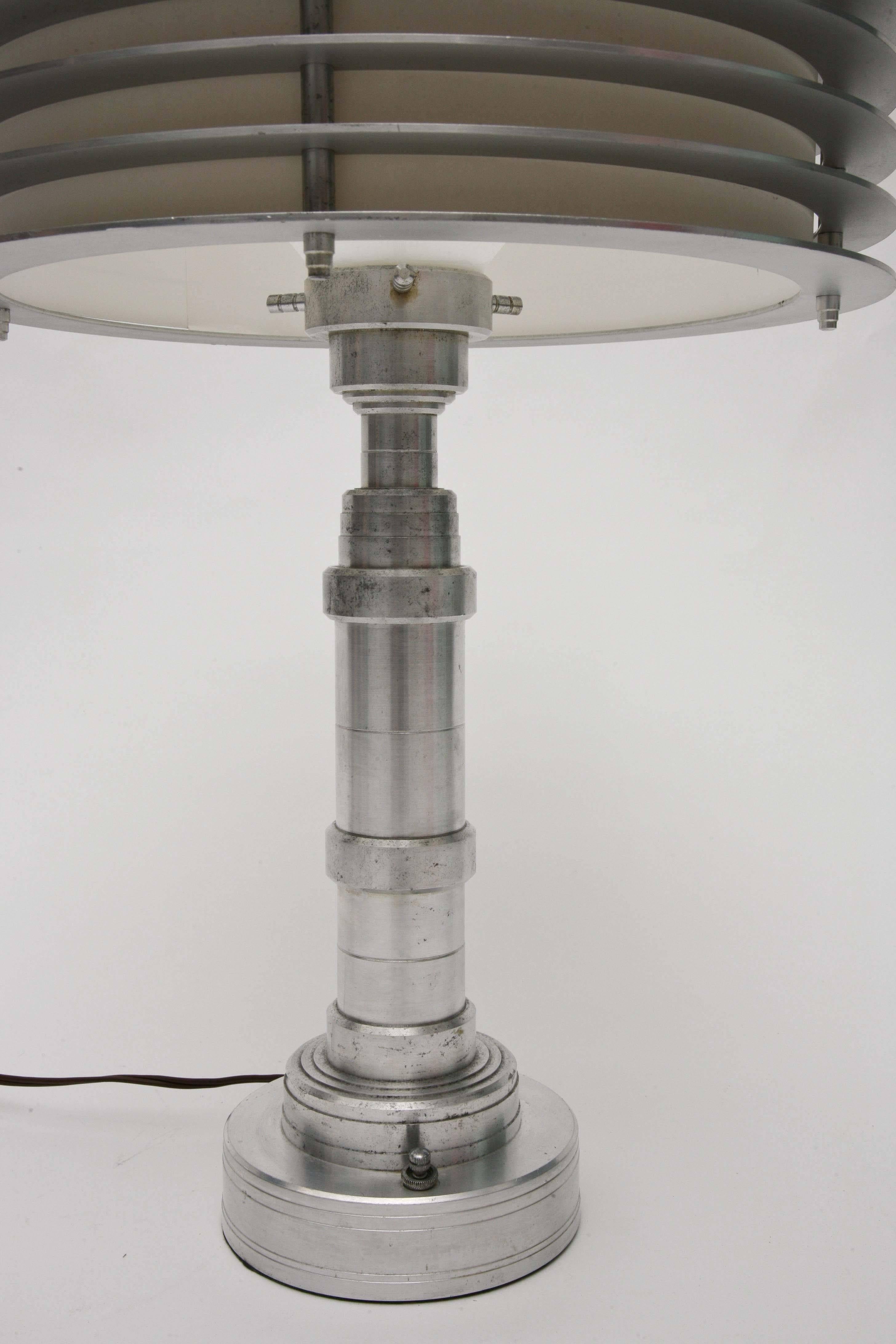 Aluminum Pattyn Products Table Lamp