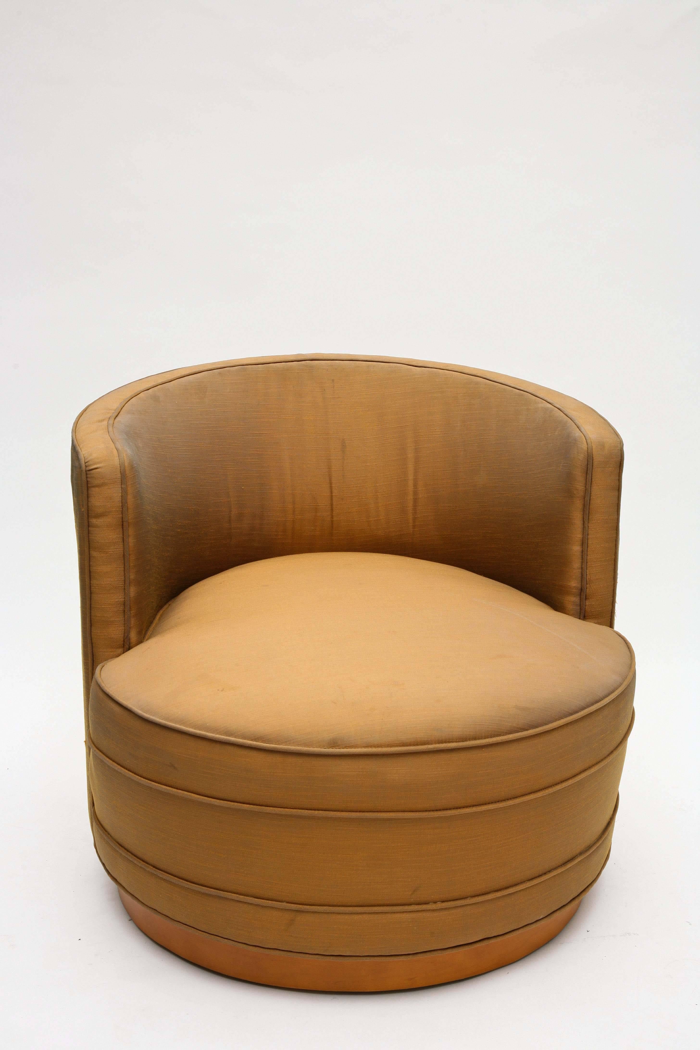 Mid-20th Century Edward Wormley Swivel Chairs