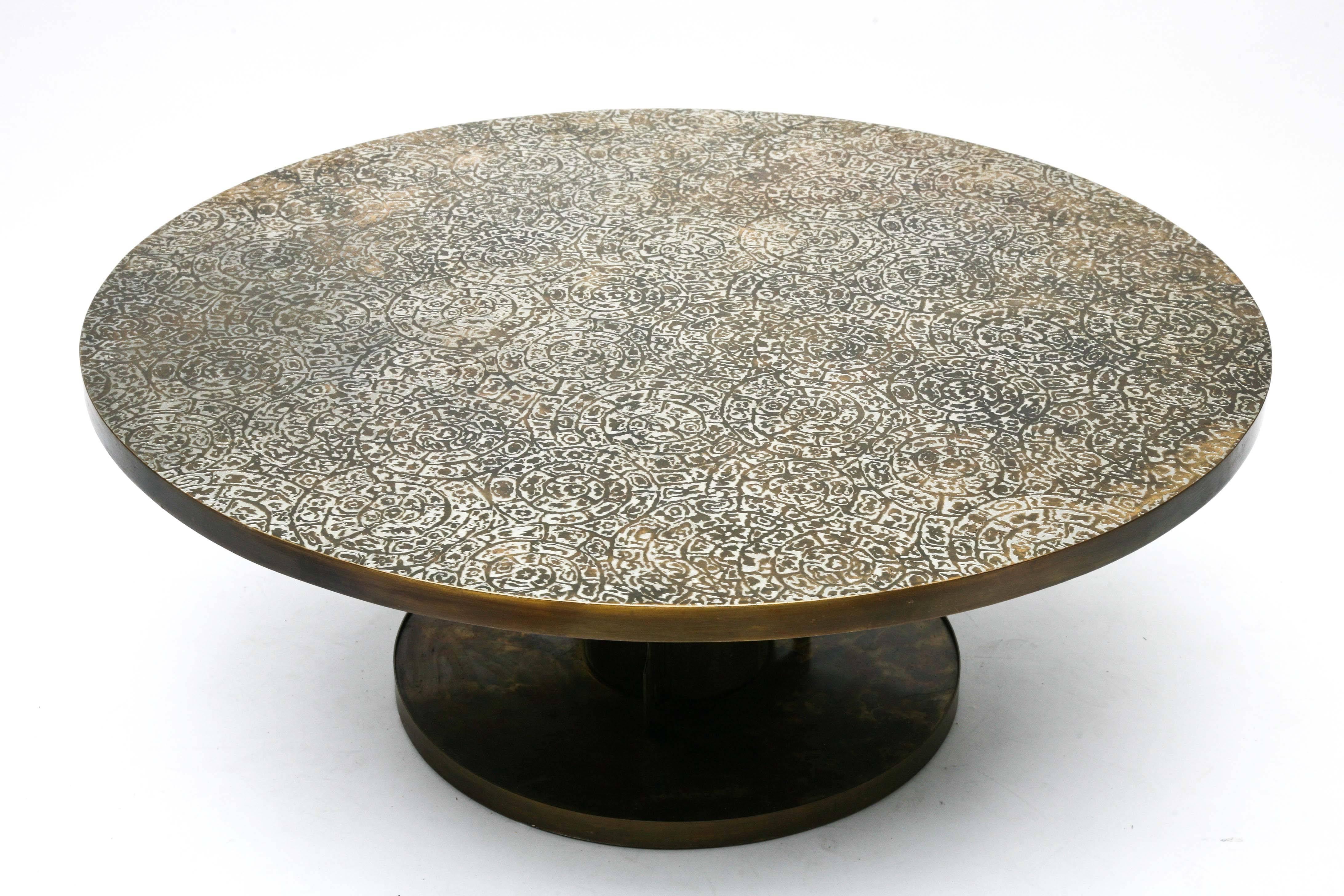 American Philip and Kelvin LaVerne Etruscan Coffee Table