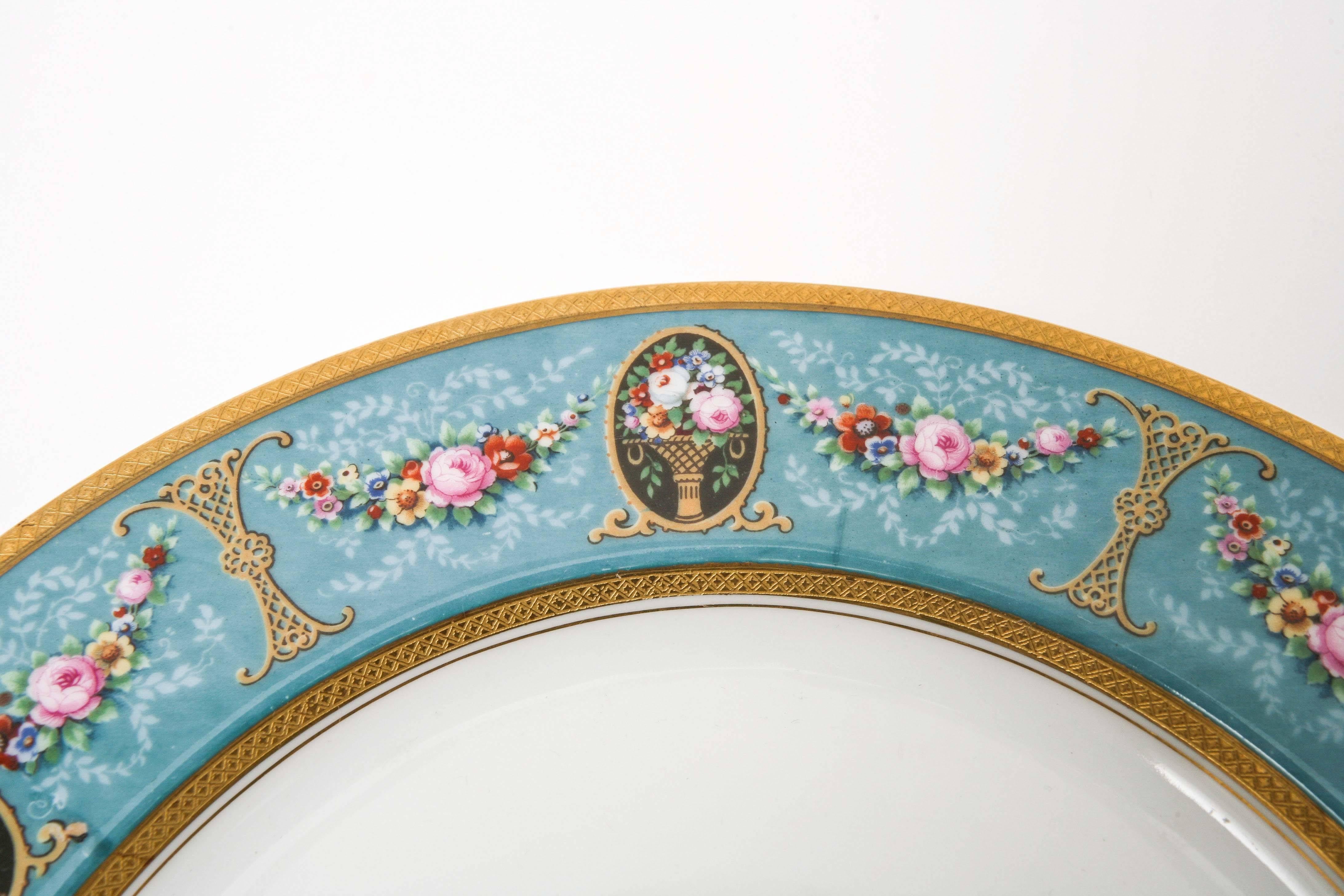 turquoise dinnerware vintage