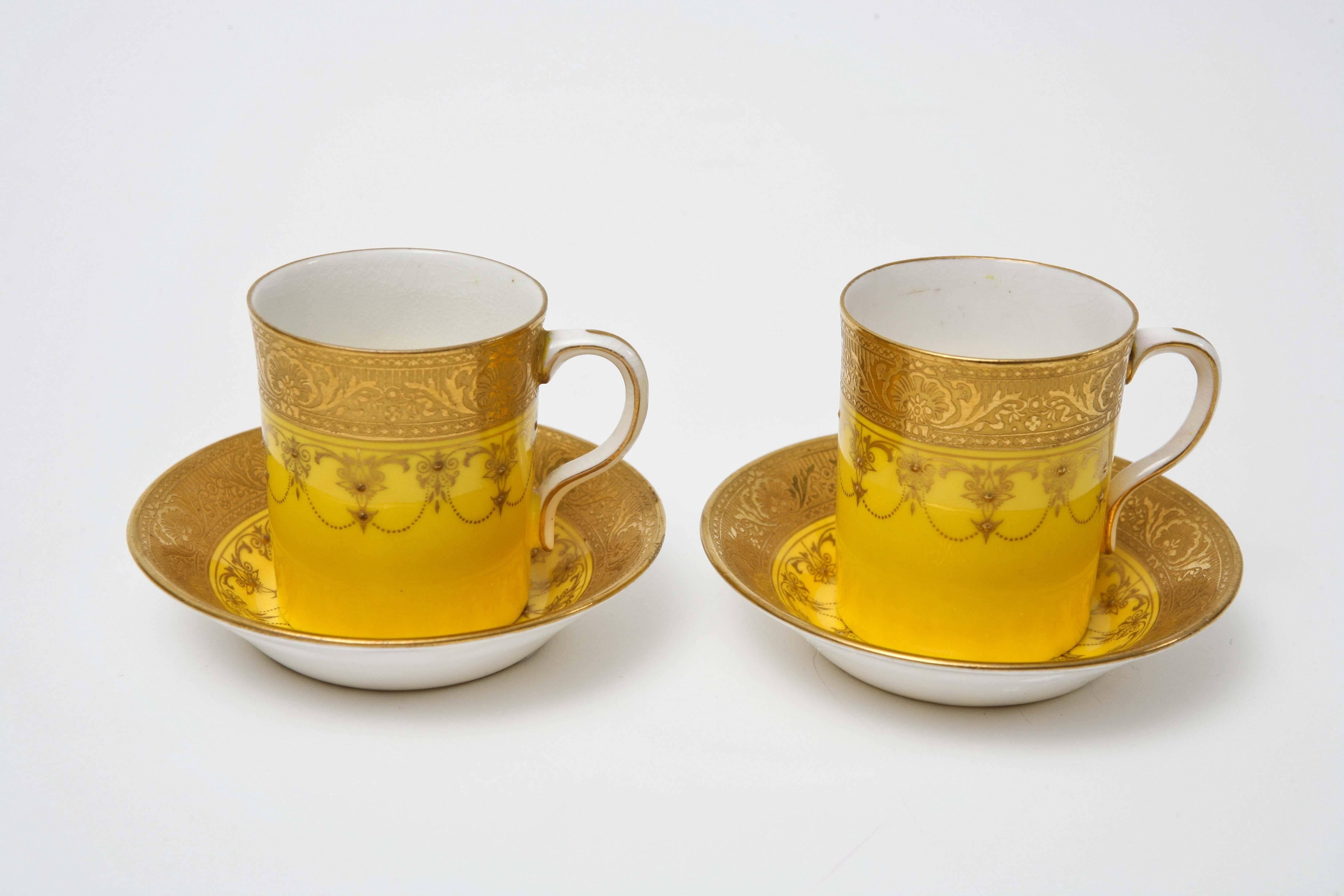 royal worcester gold tea set