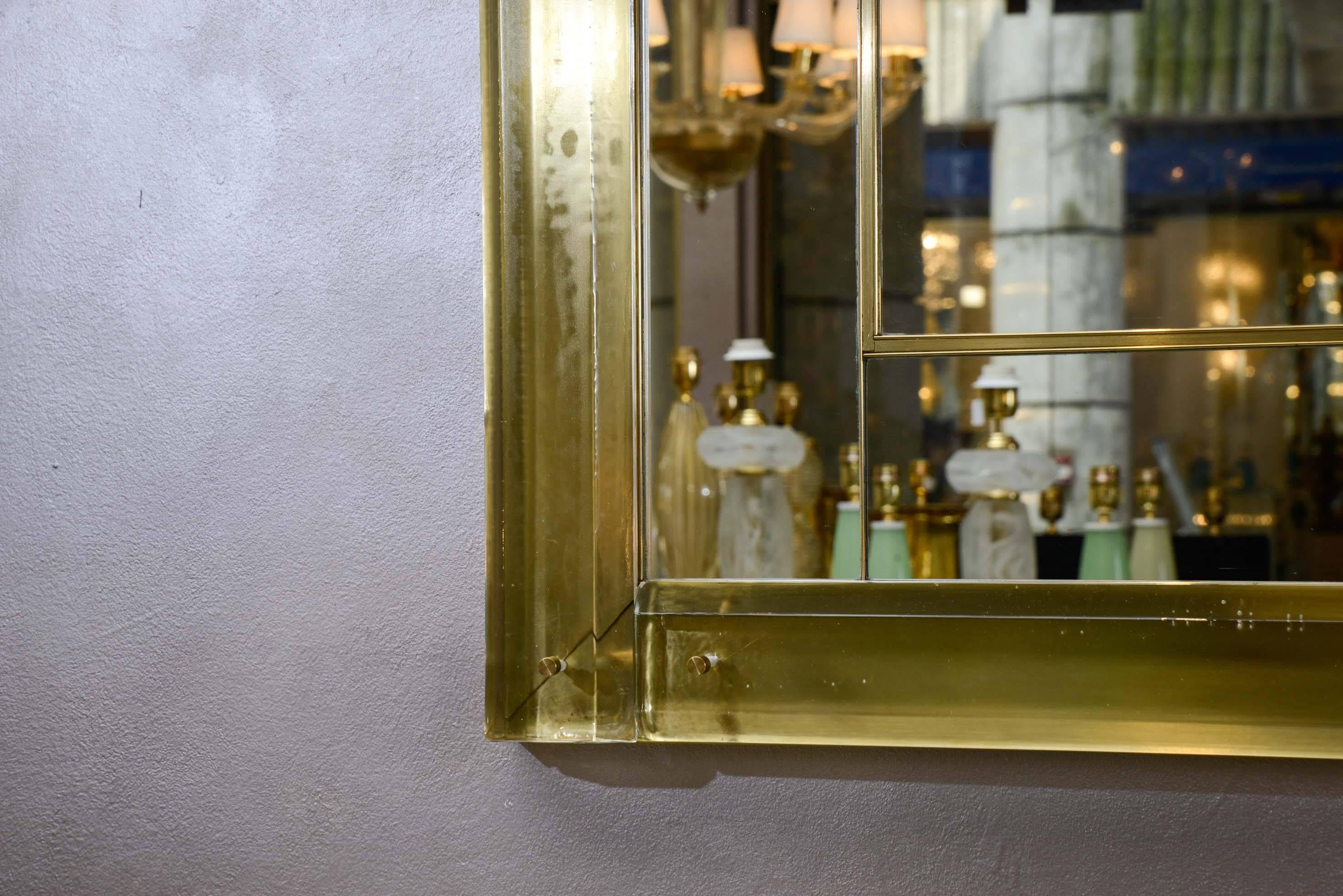 Italian Mirror surrounded with Murano glass.