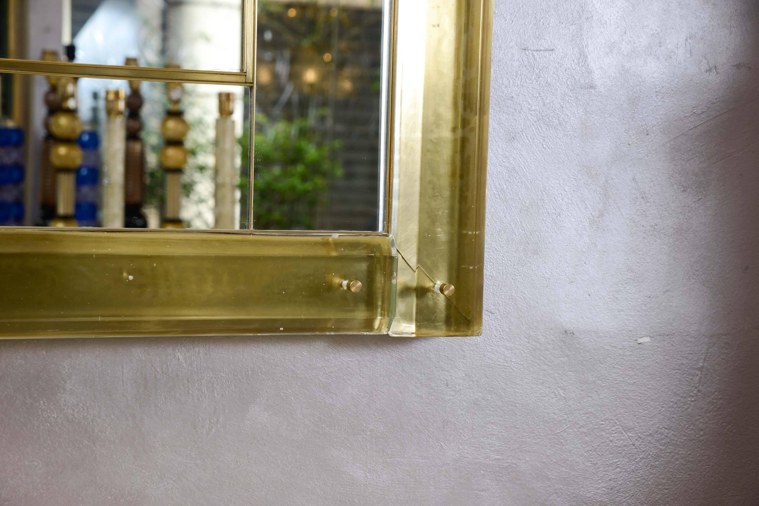 Mirror surrounded with Murano glass. In Excellent Condition In Saint ouen, FR