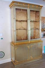 Pair of Manheim Ruseau 22-Karat Gold Leaf Cabinets