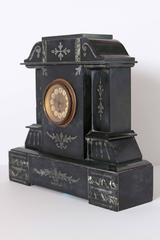 19th Century Victorian French Marble Mantel Clock, circa 1880