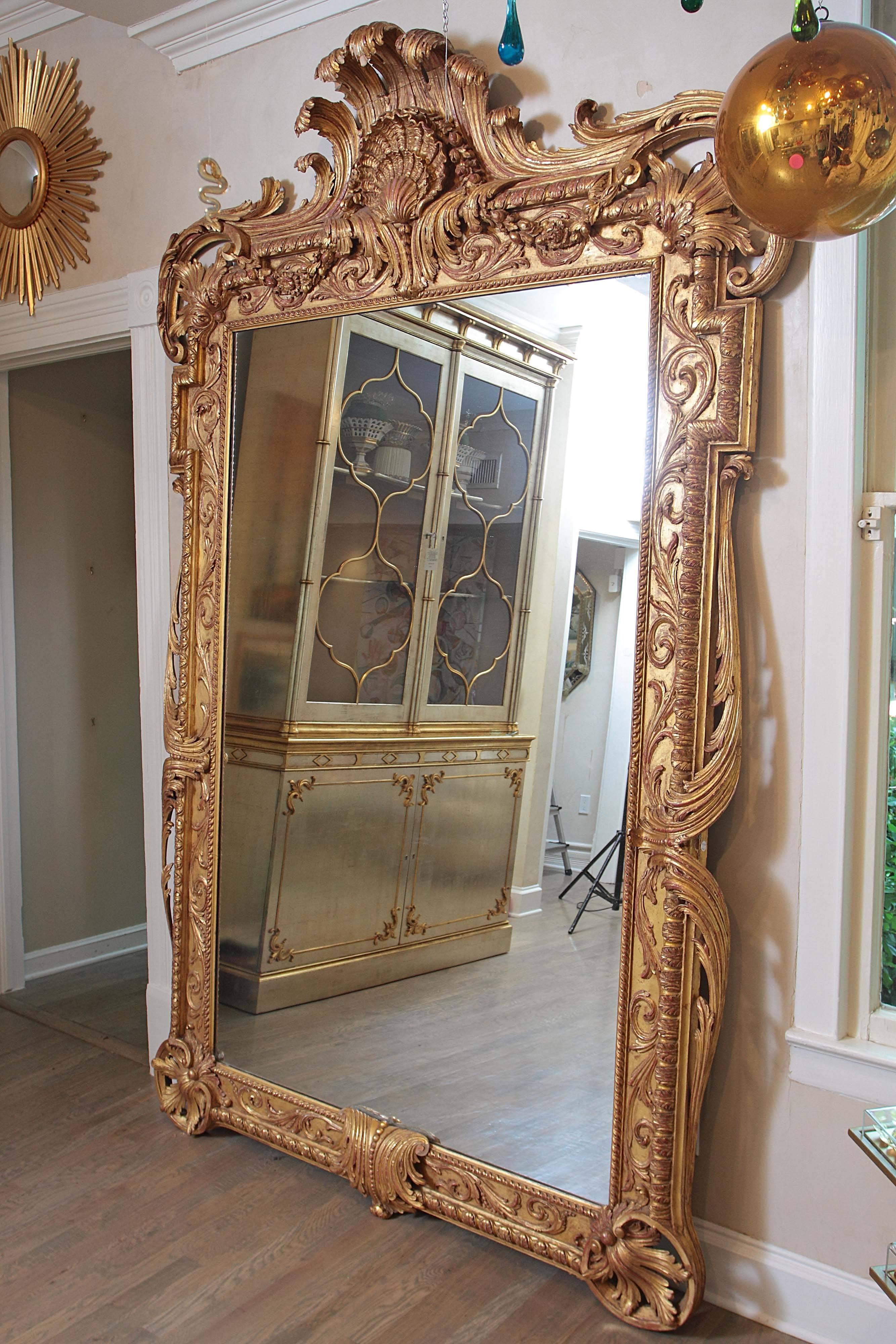 extra large gold mirror
