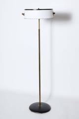 Kurt Versen Adjustable Bronze Floor Lamp with Whipstitch Parchment Shade, 1930s