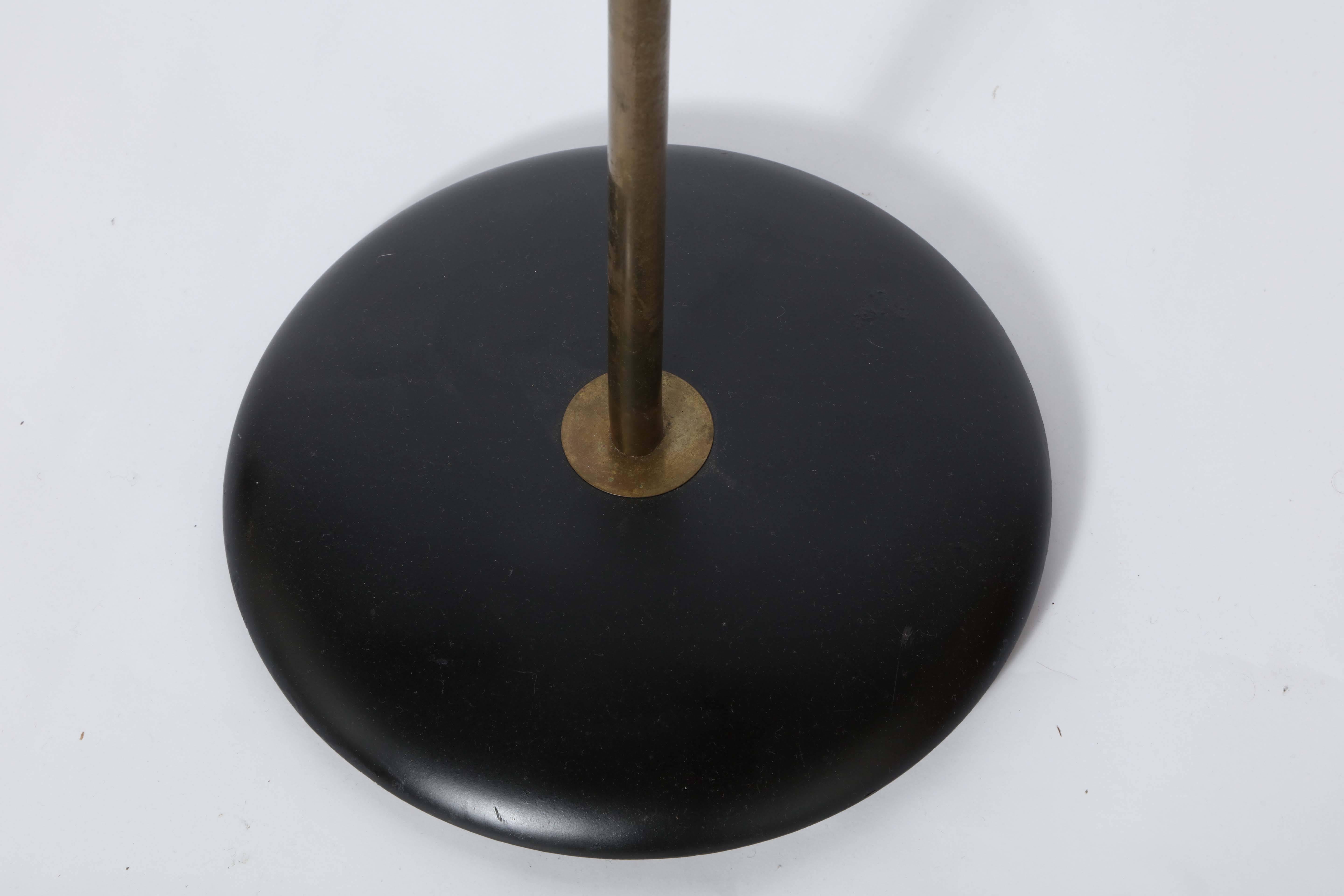  Kurt Versen Adjustable Bronze Floor Lamp with Whipstitch Parchment Shade, 1930s 2