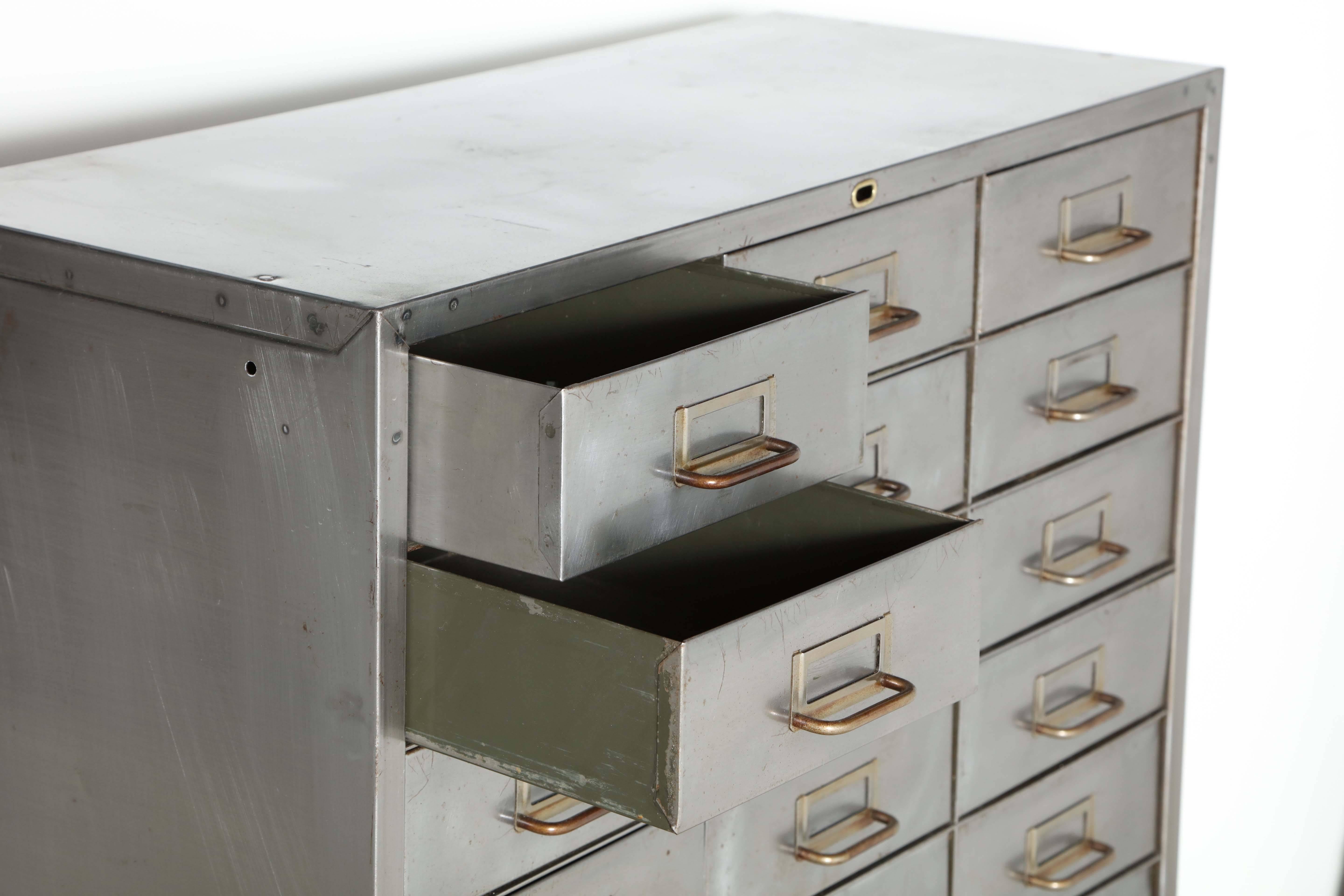 Mid-20th Century Early 20th Century 27 Drawer Industrial Apothecary