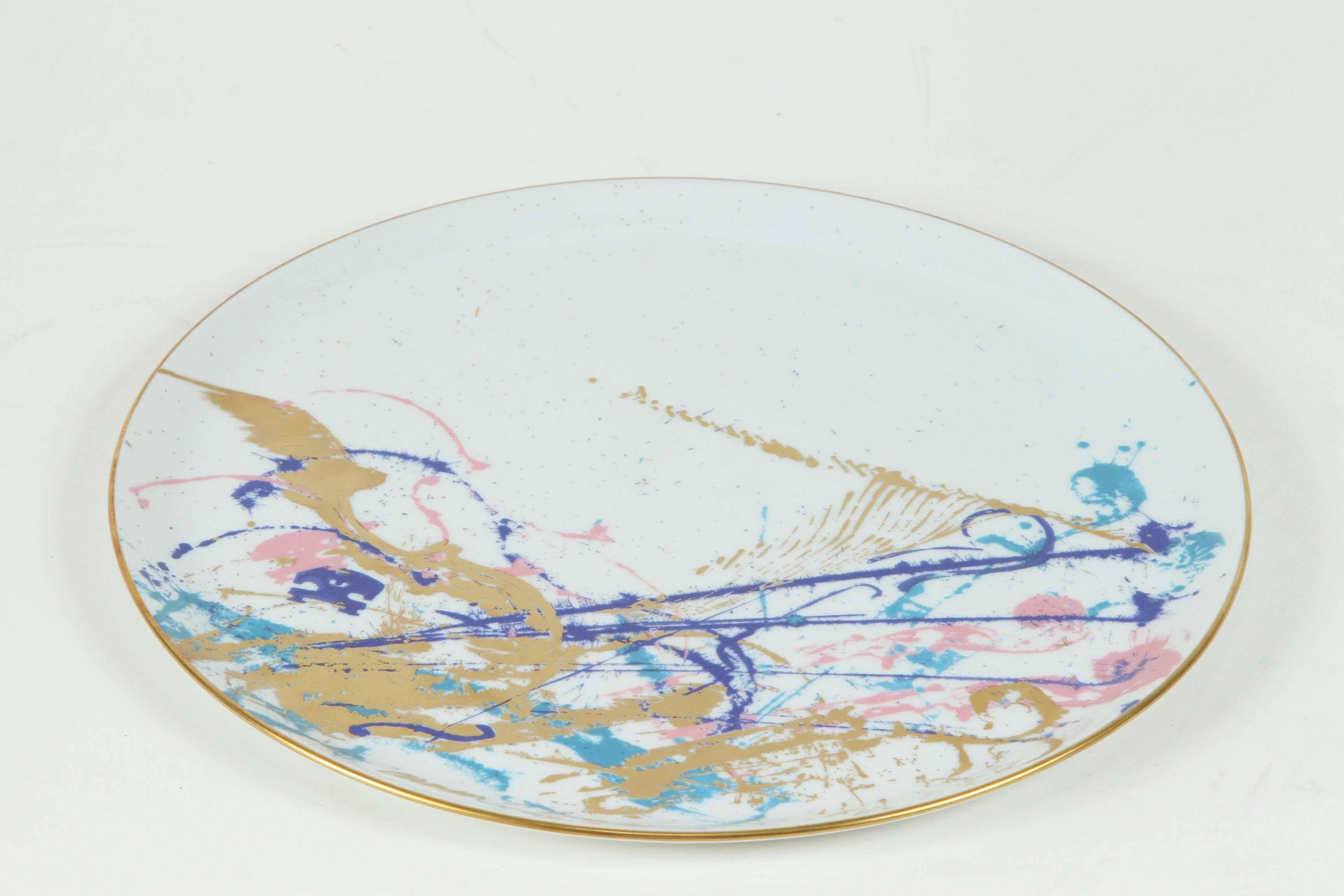 Hand-Painted Concerto after Arman, Limited Edition, Plate Number 30 for Rosenthal For Sale