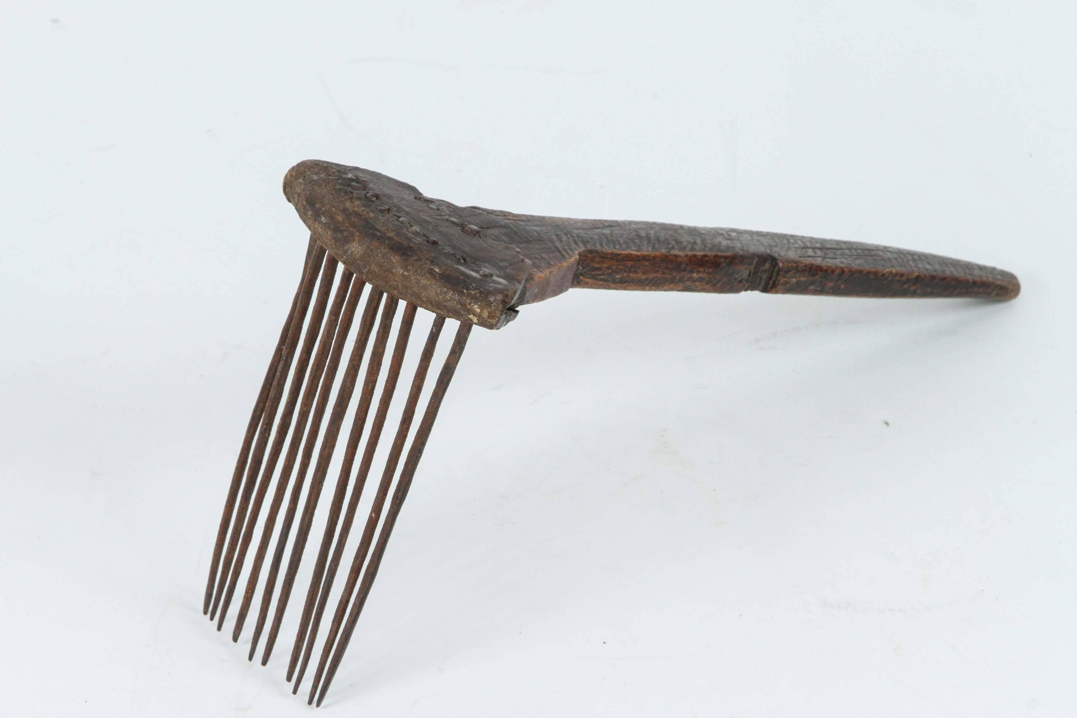 antique wool comb