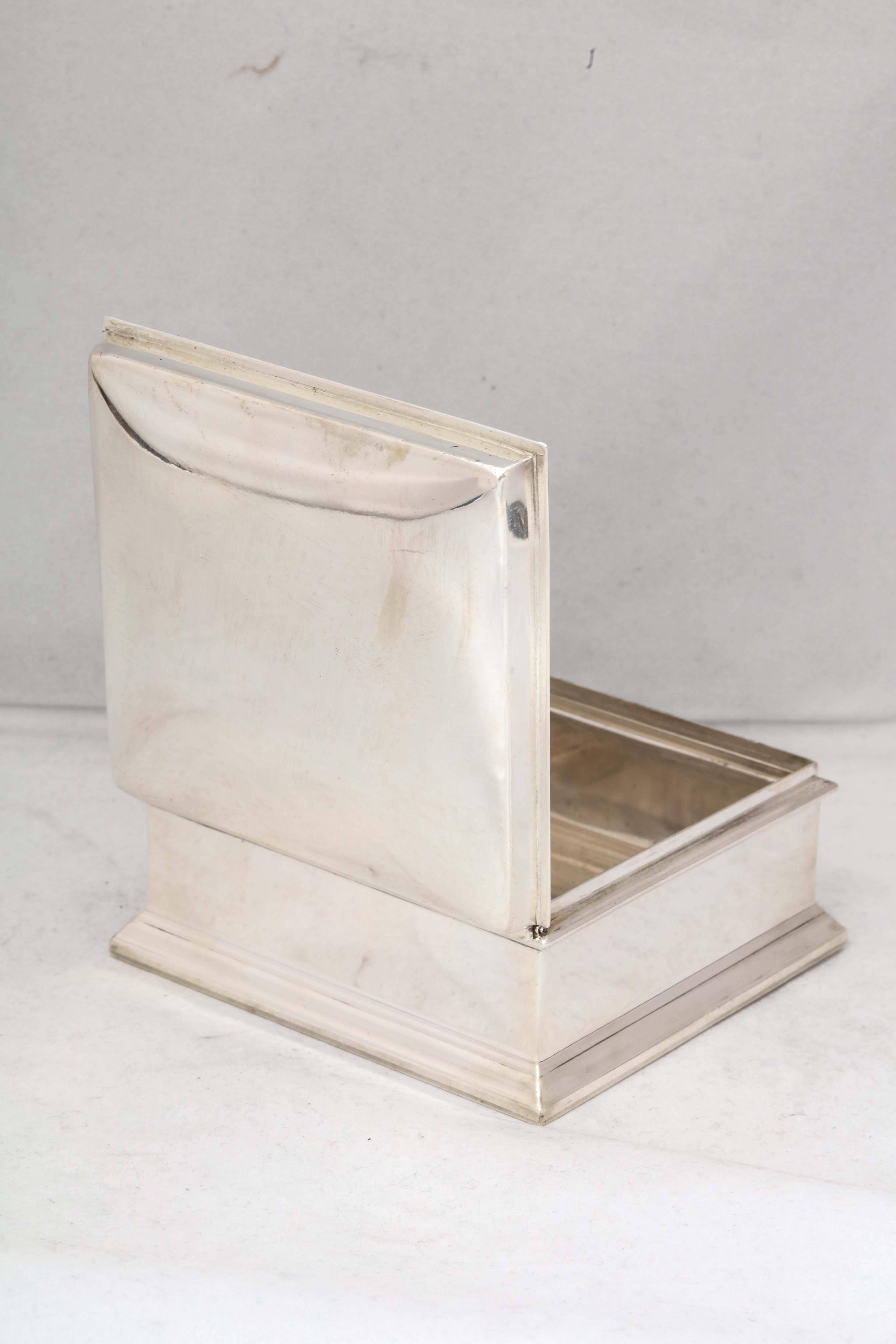 Art Deco Sterling Silver Table Box 3