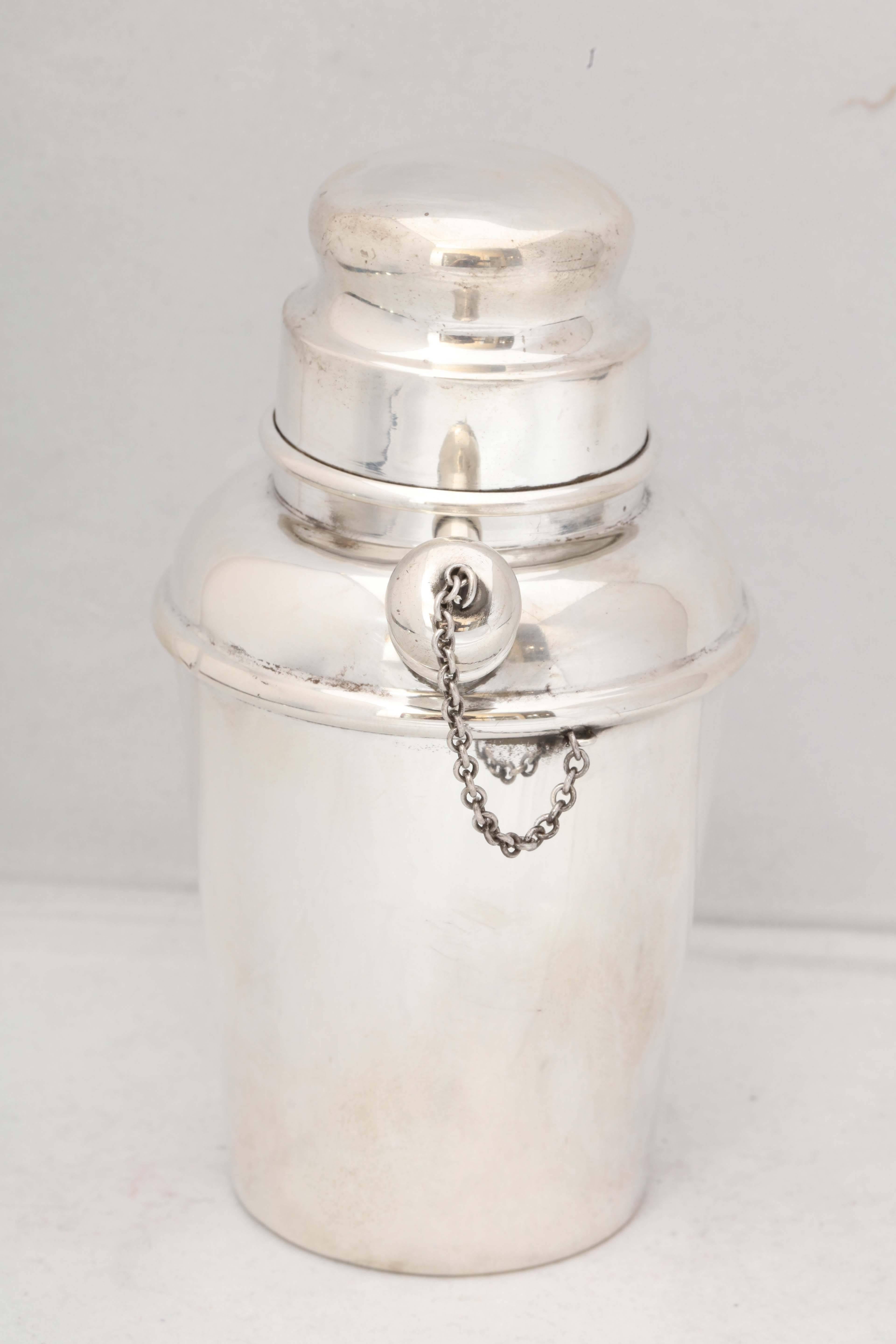 Art Deco Style Sterling Silver Cocktail Shaker 5